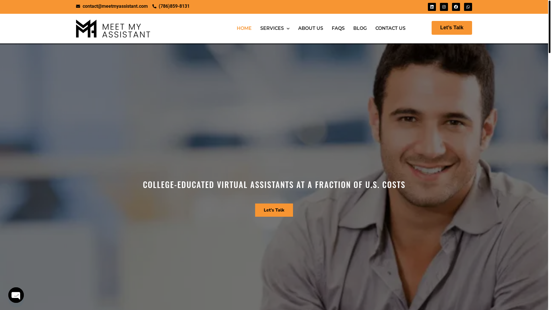 website screenshot of https://usemeetmyassistantpro.com/