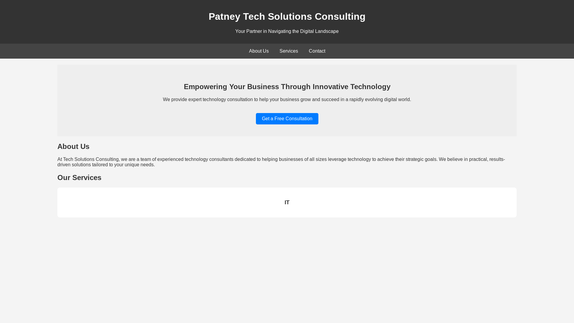 website screenshot of https://patneytech-com.pages.dev/