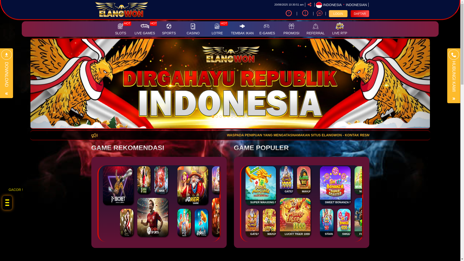 website screenshot of https://idelangwongg.com/