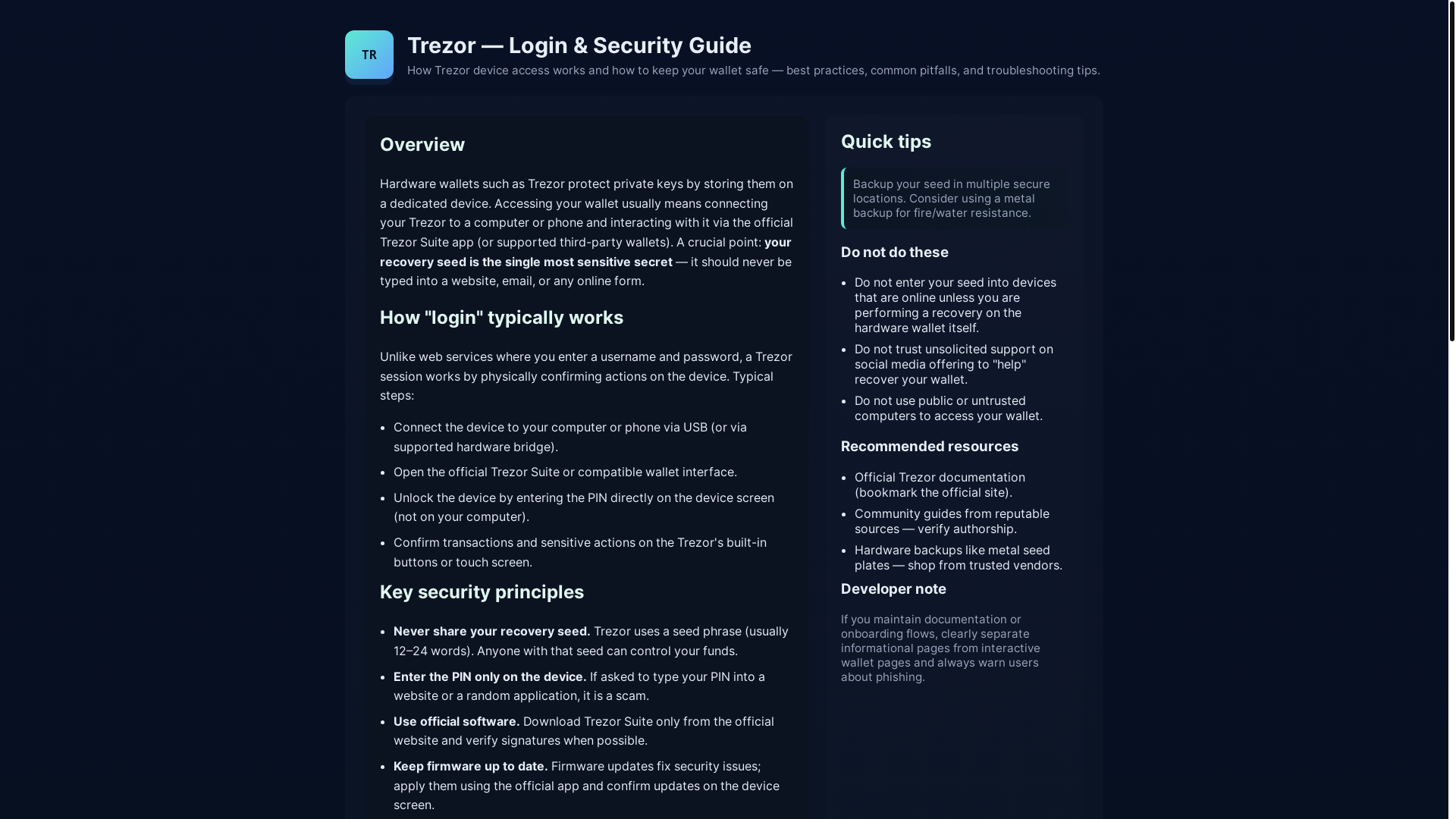 website screenshot of https://homepage-view-trez-io.pages.dev/