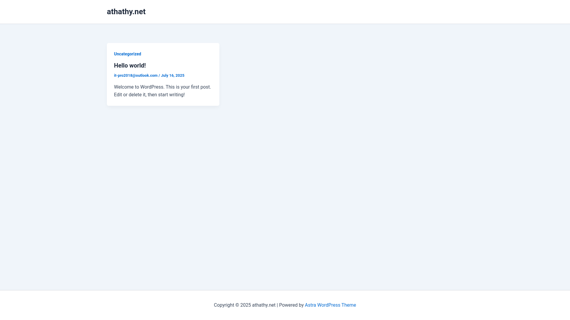 website screenshot of https://athathy.net/