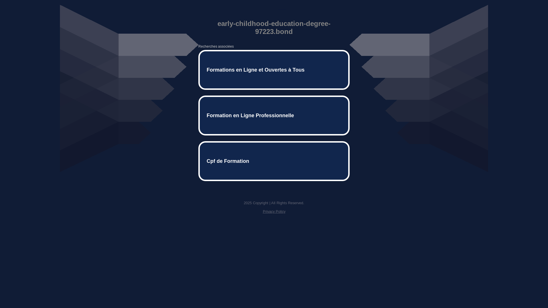 website screenshot of https://early-childhood-education-degree-97223.bond/