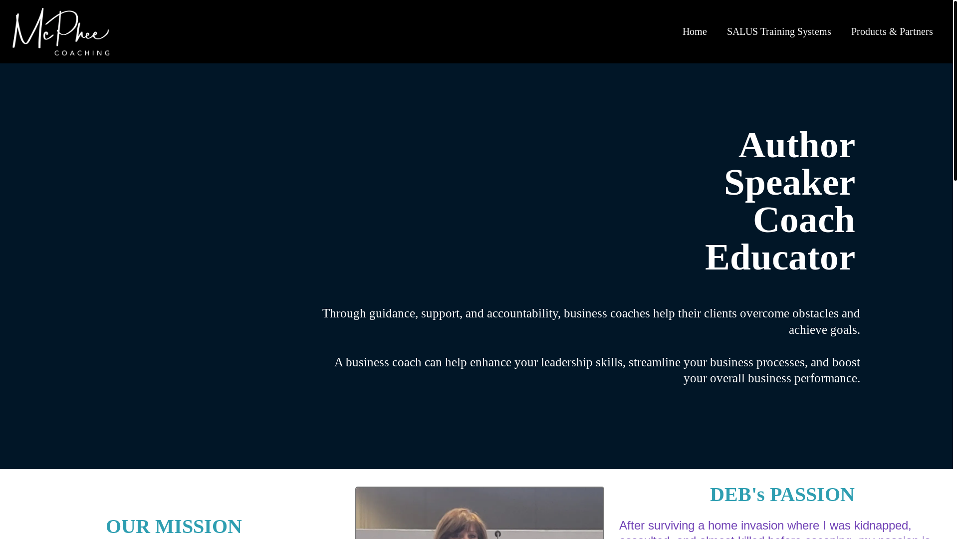 website screenshot of https://zoomwithsalustrainingsystems.com/