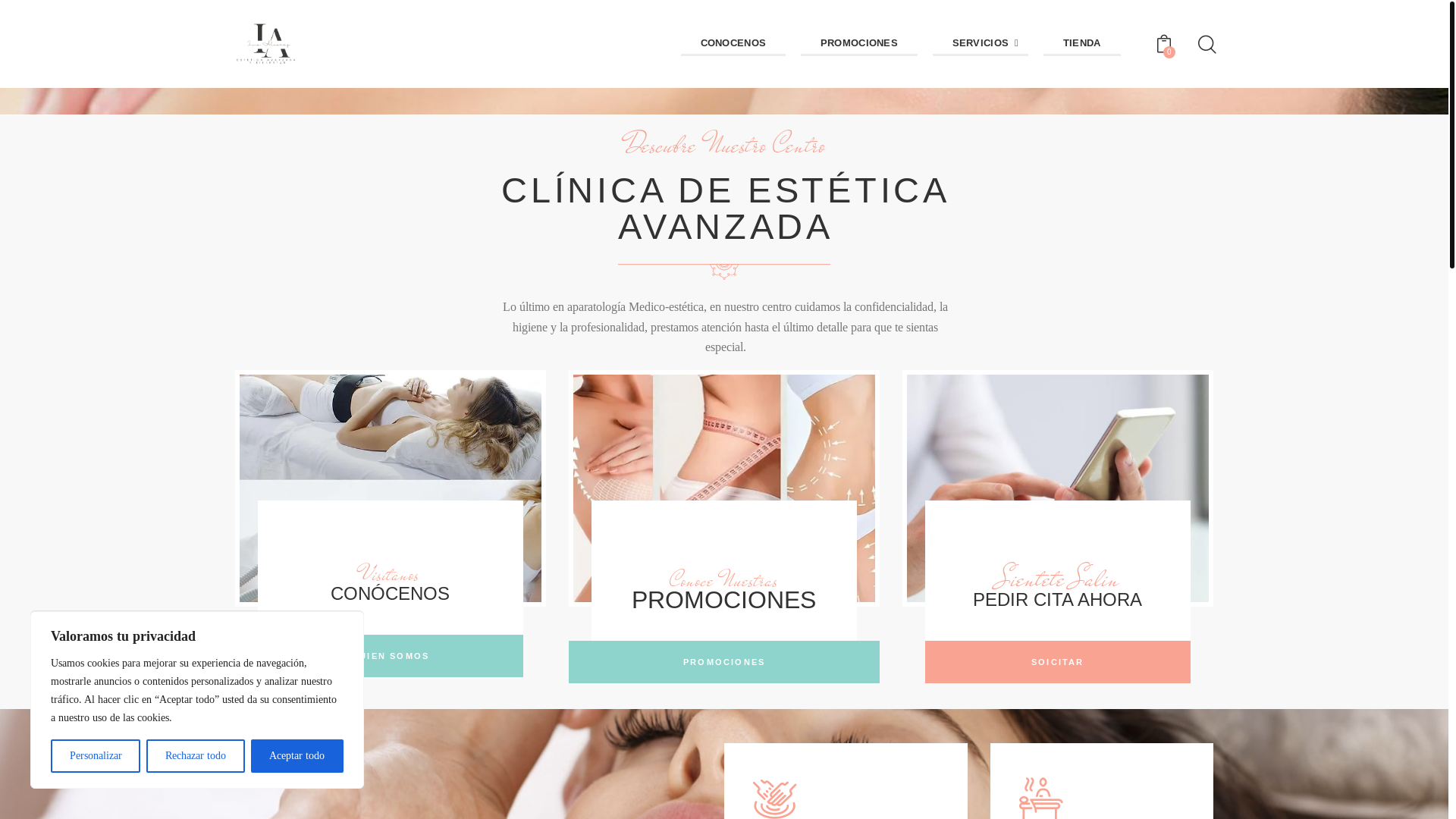 website screenshot of https://inmaalvarezesteticaavanzada.com/