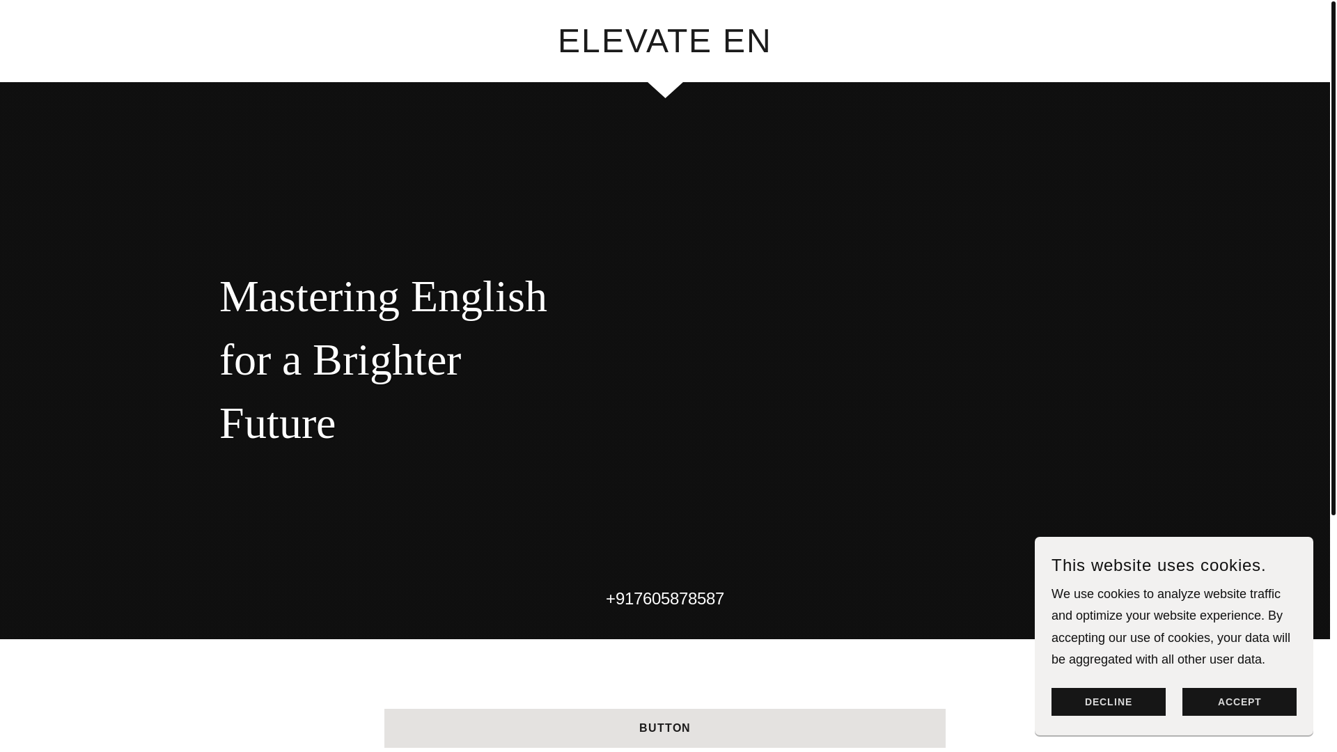 website screenshot of https://elevateen.in/