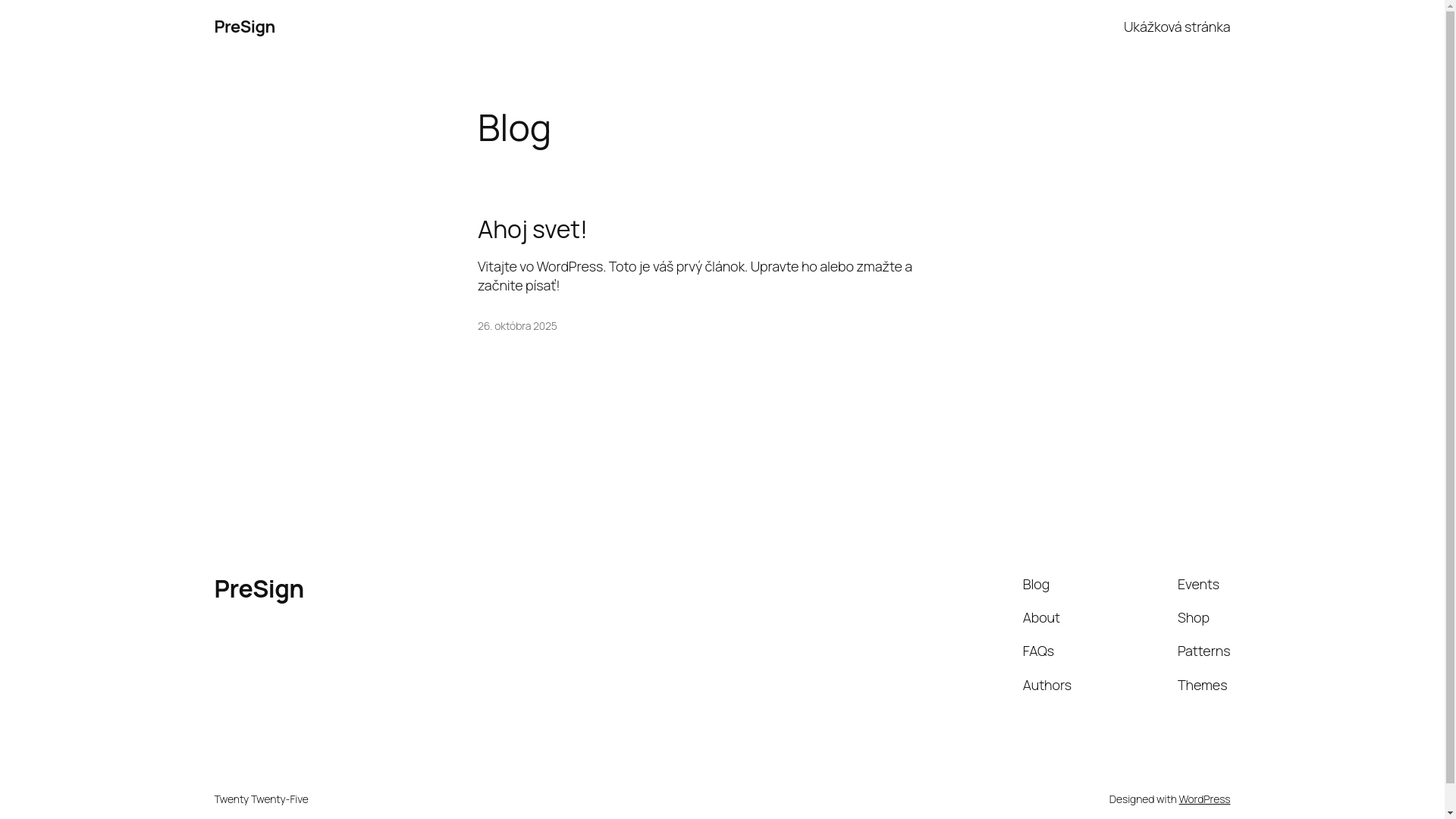 website screenshot of https://presign.io/