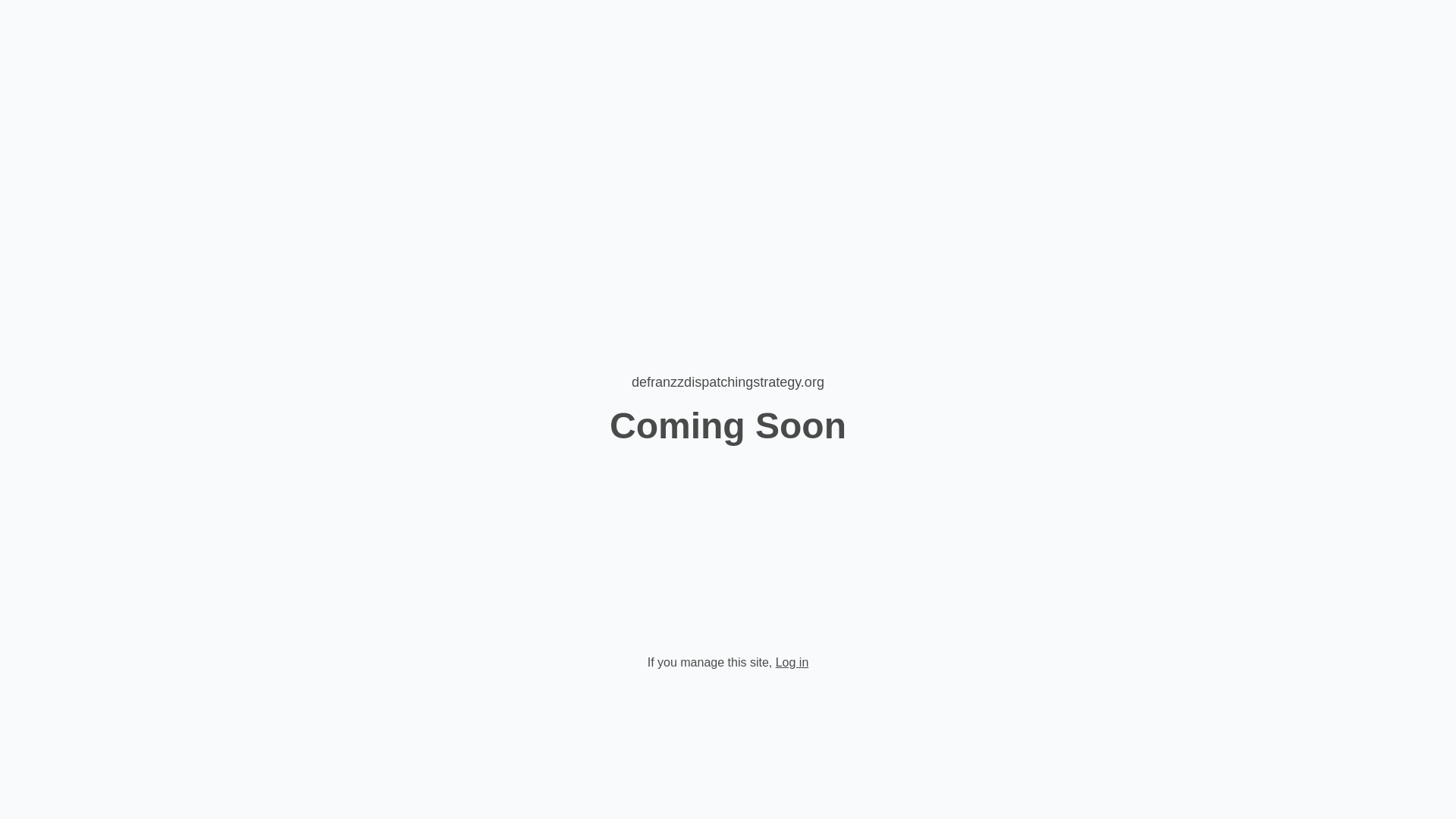 website screenshot of https://defranzzdispatchingstrategy.org/