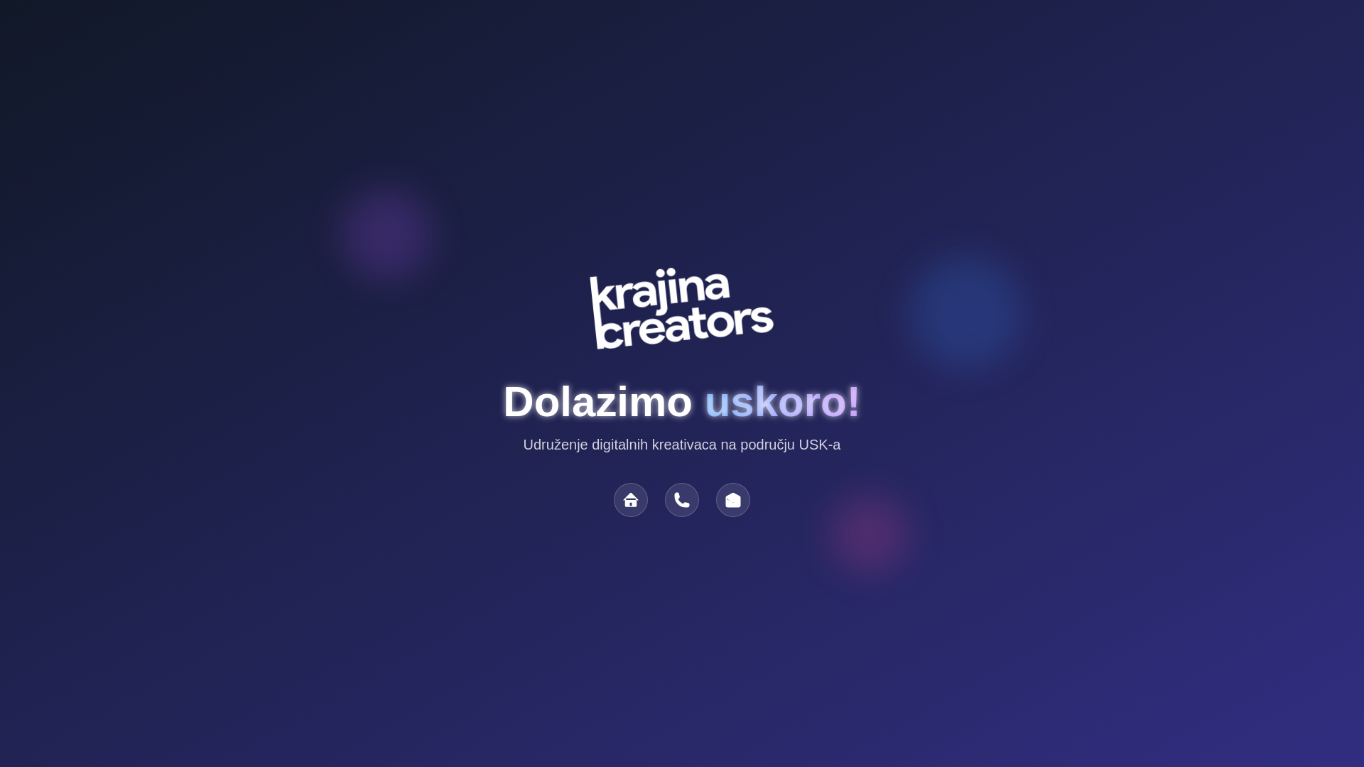 website screenshot of https://krajinacreators.com/