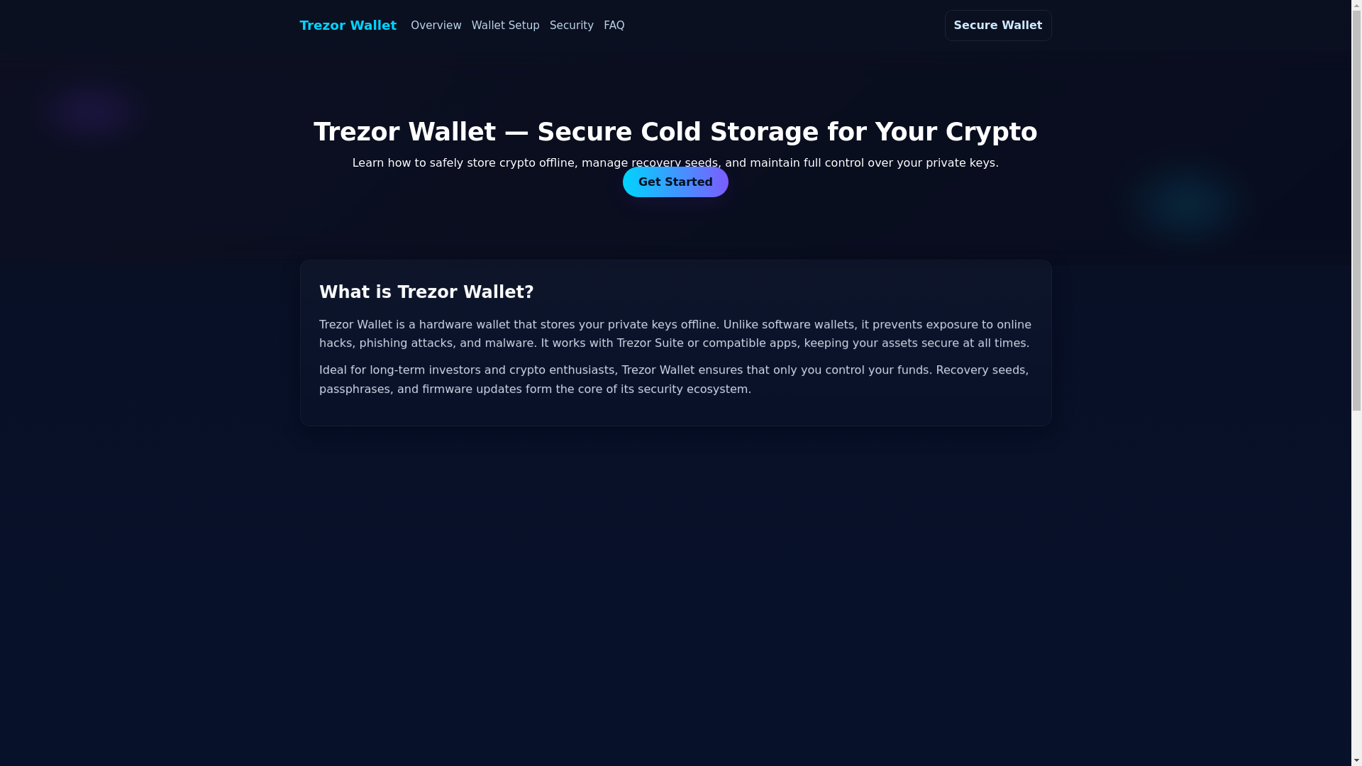 website screenshot of https://treezer-wallet.pages.dev/