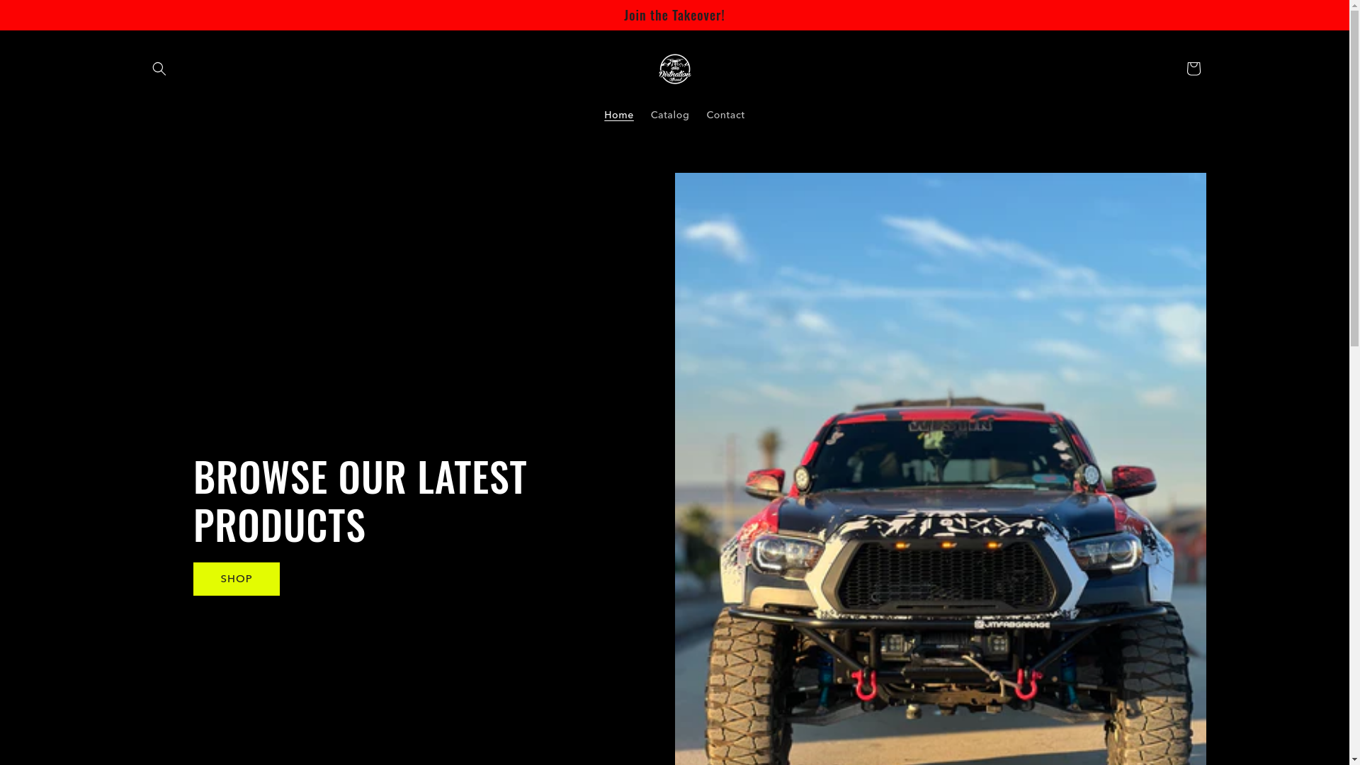 website screenshot of https://dirtnationshop.com/