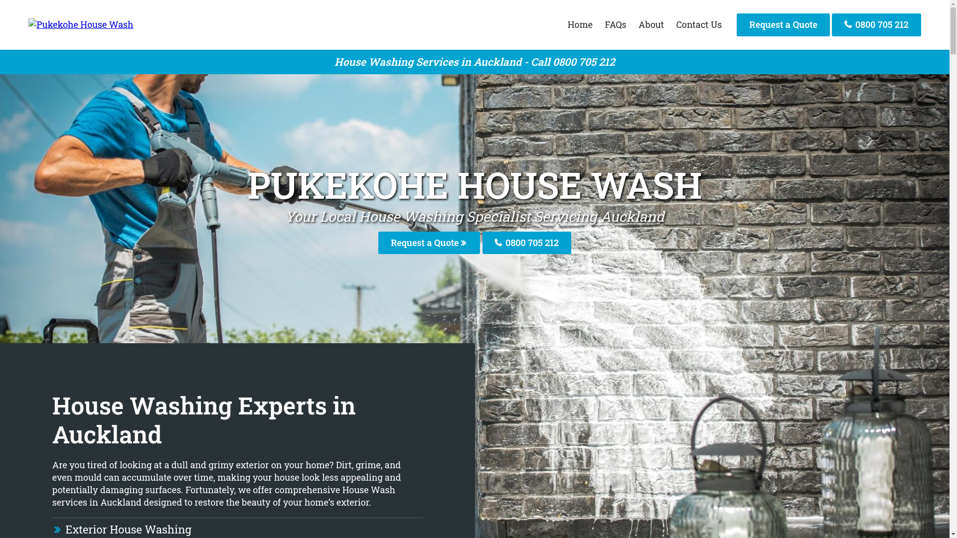 website screenshot of https://pukekohehousewash-co-nz.pages.dev/