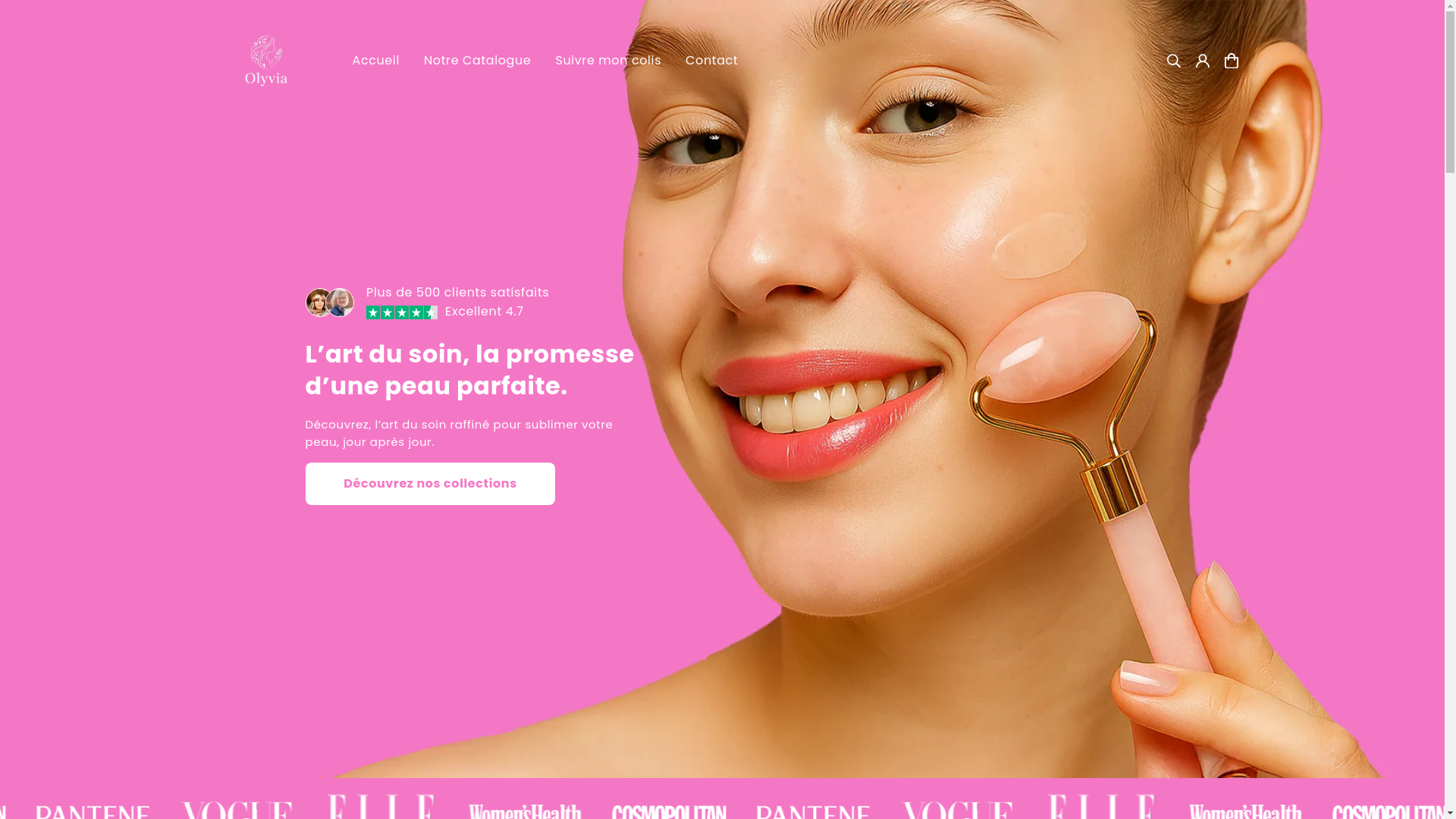 website screenshot of https://cremeolyvia.com/