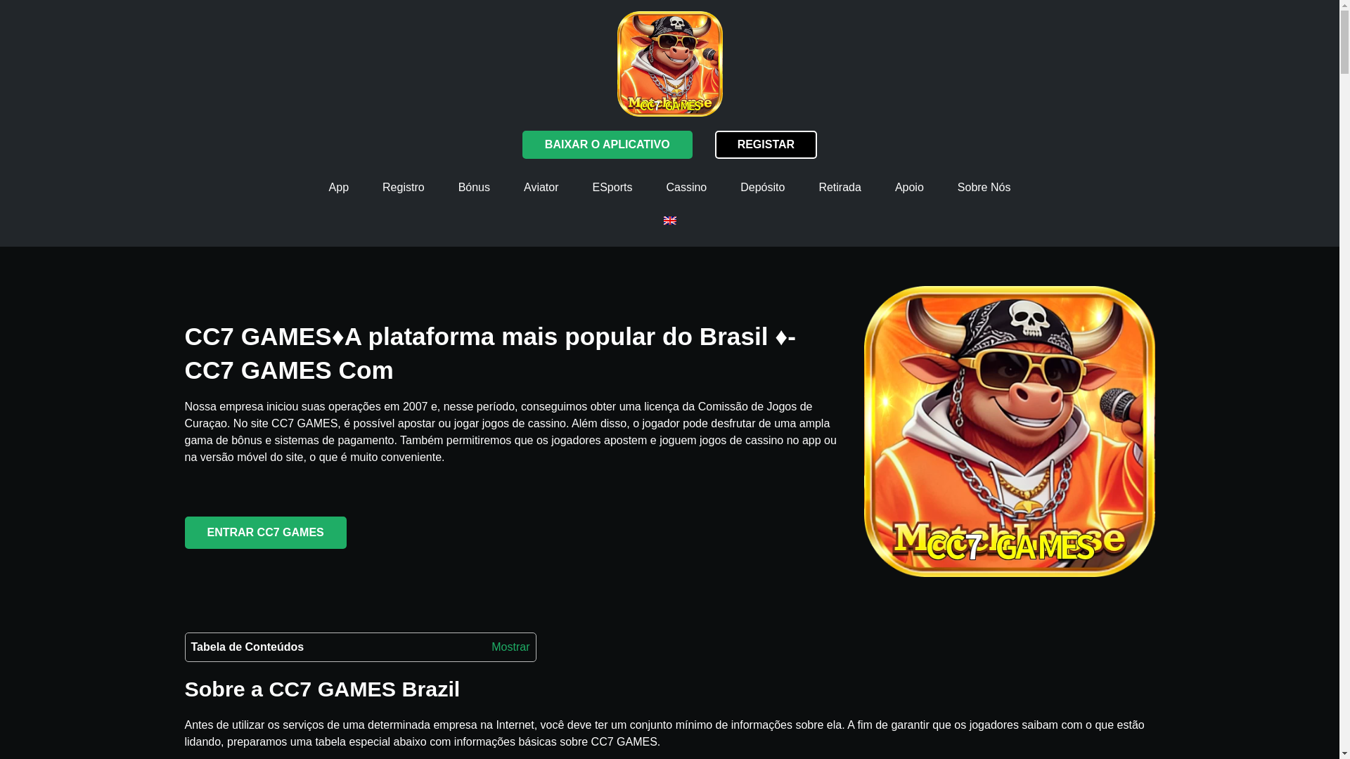 website screenshot of https://cc7gametop.com/