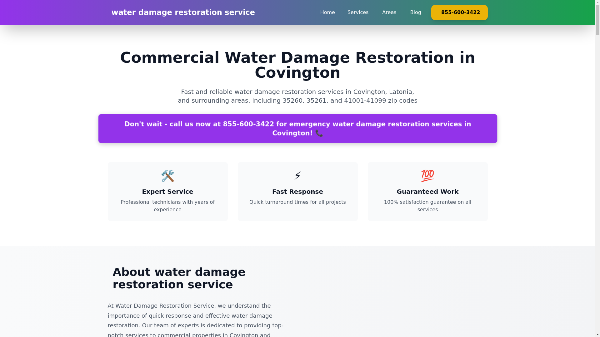 website screenshot of https://commercial-water-damage-covington.pages.dev/