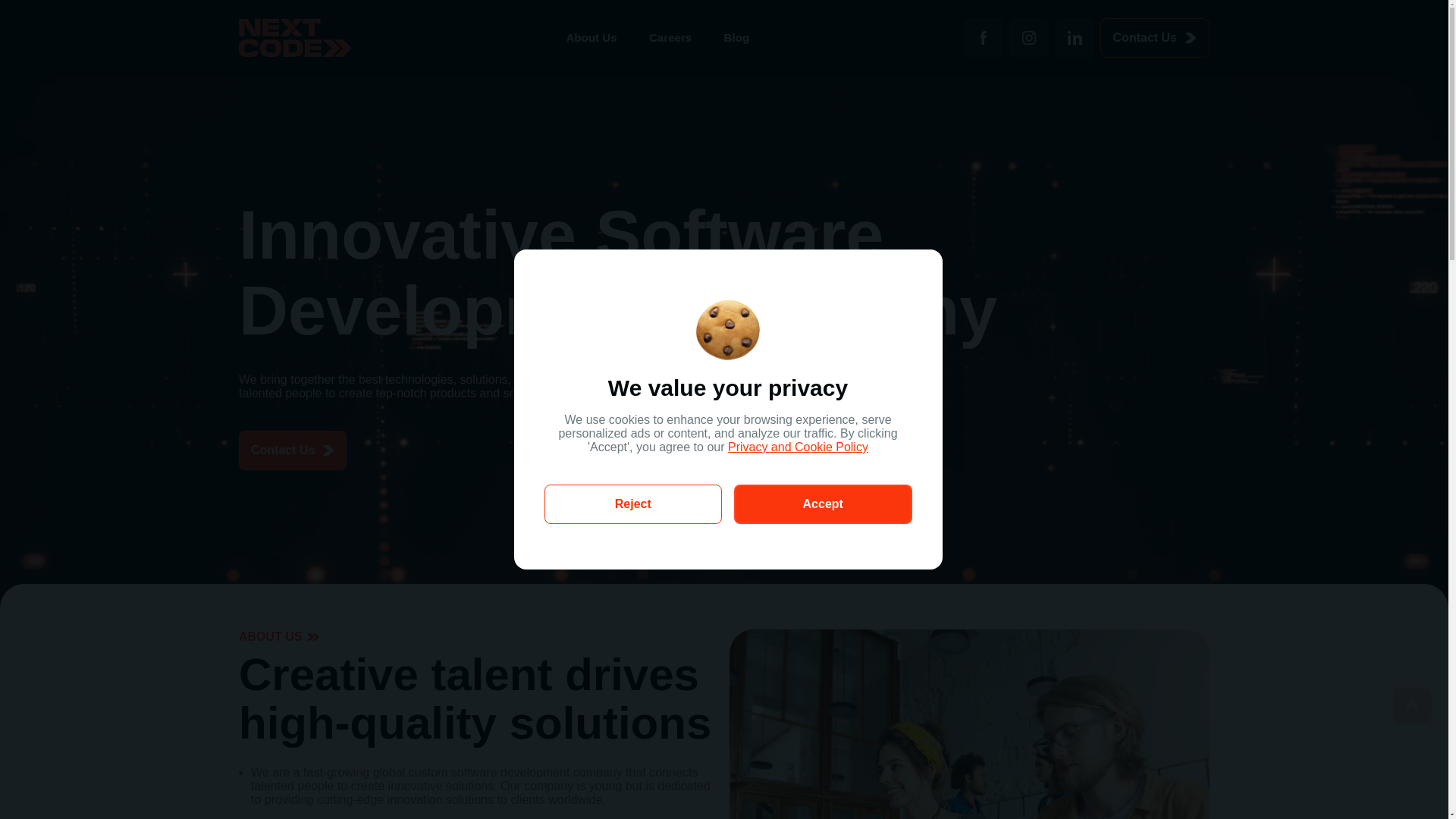 website screenshot of https://nextcode.pages.dev/