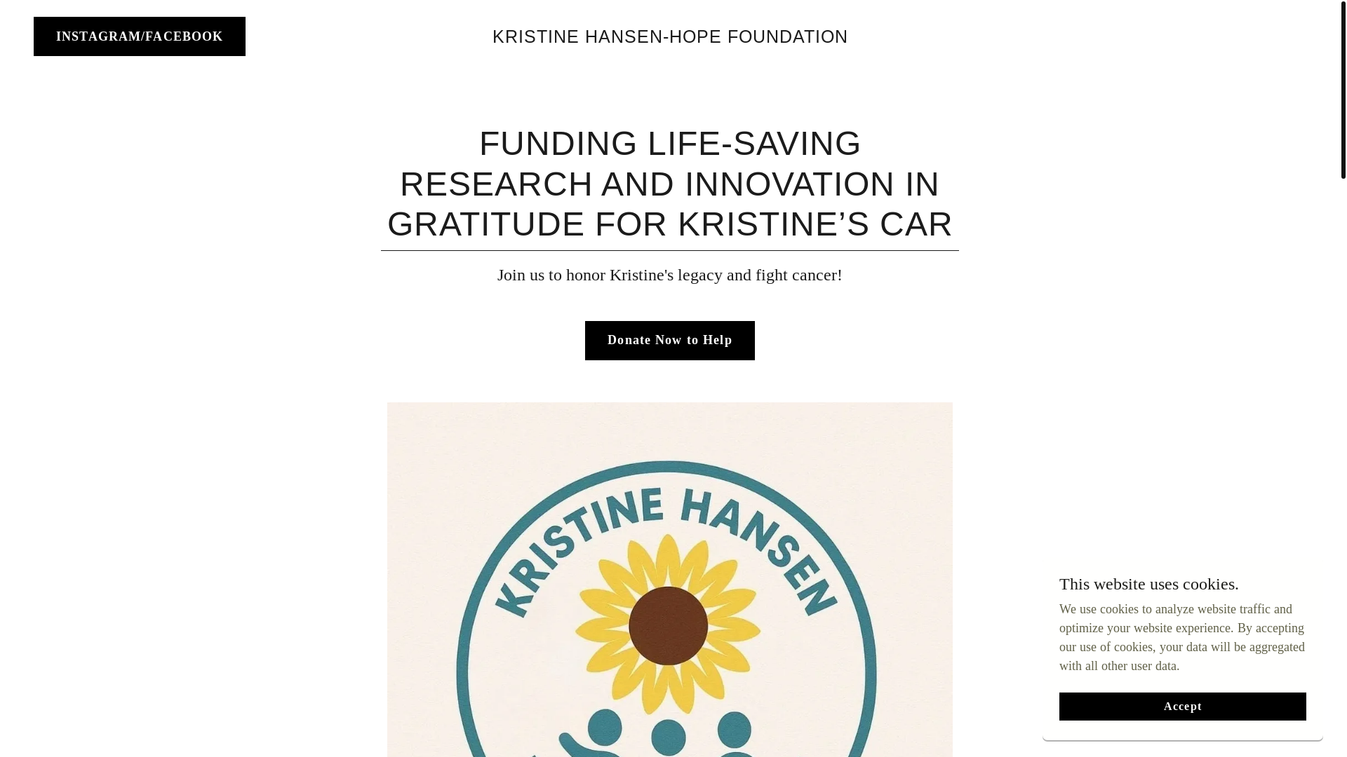 website screenshot of https://kristinehansenhope.com/
