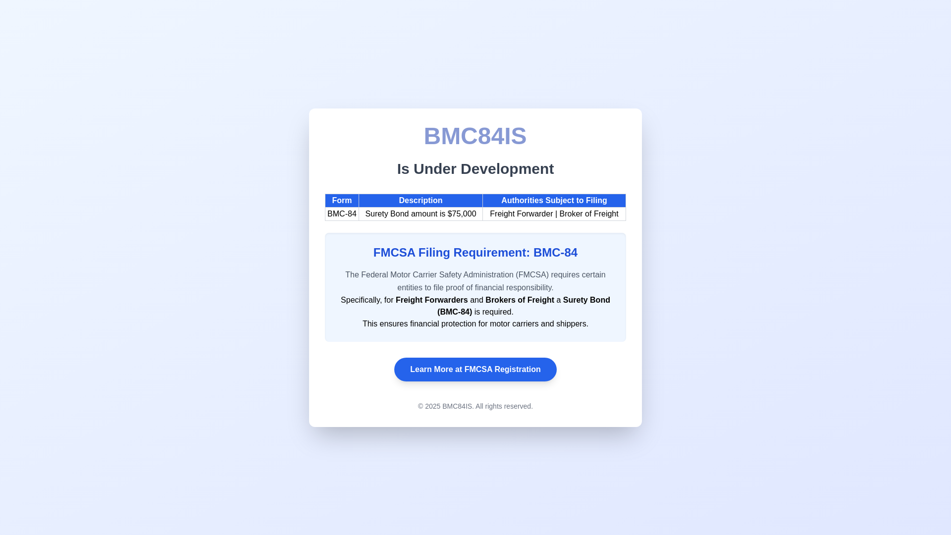 website screenshot of https://bmc84is-static-landing-page.pages.dev/