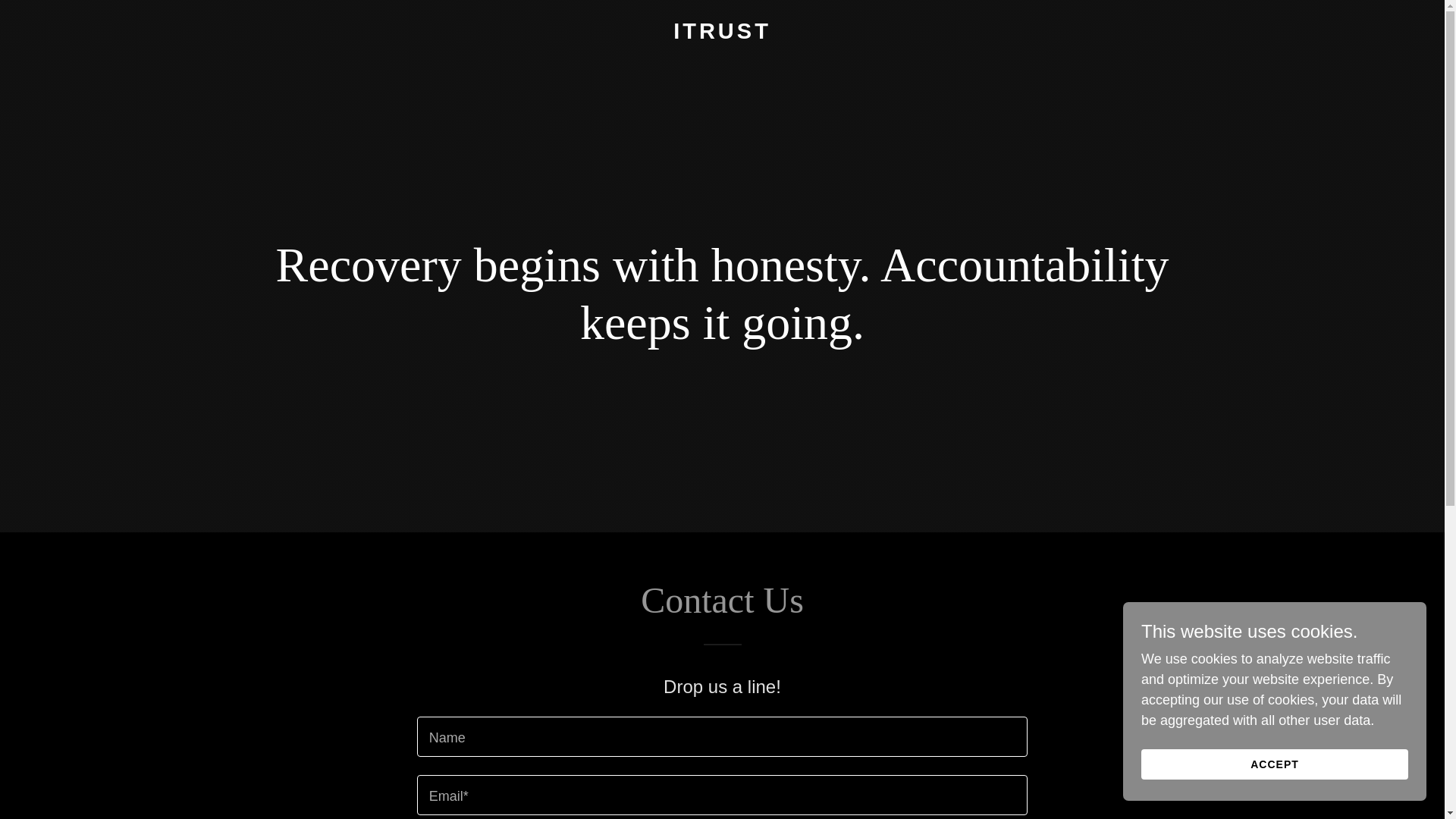 website screenshot of https://itrustapp.com.au/