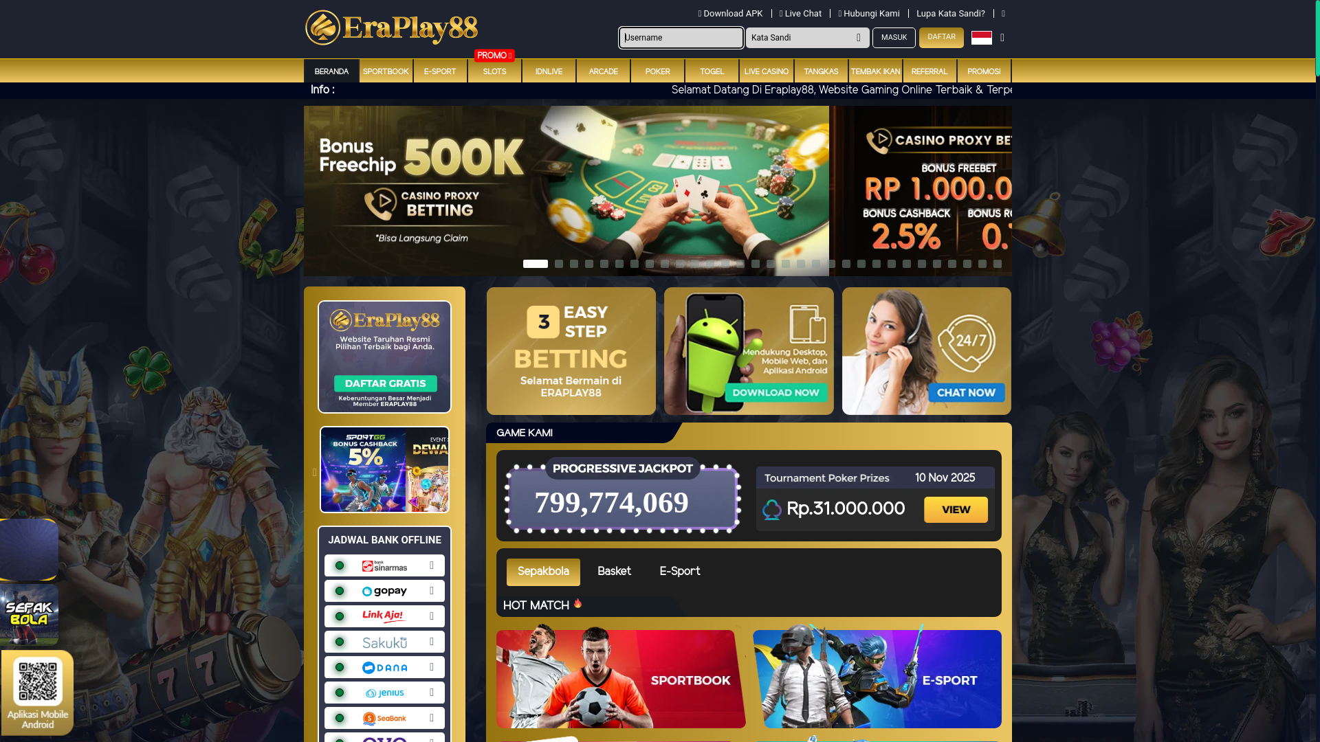 website screenshot of https://eraply88go.com/