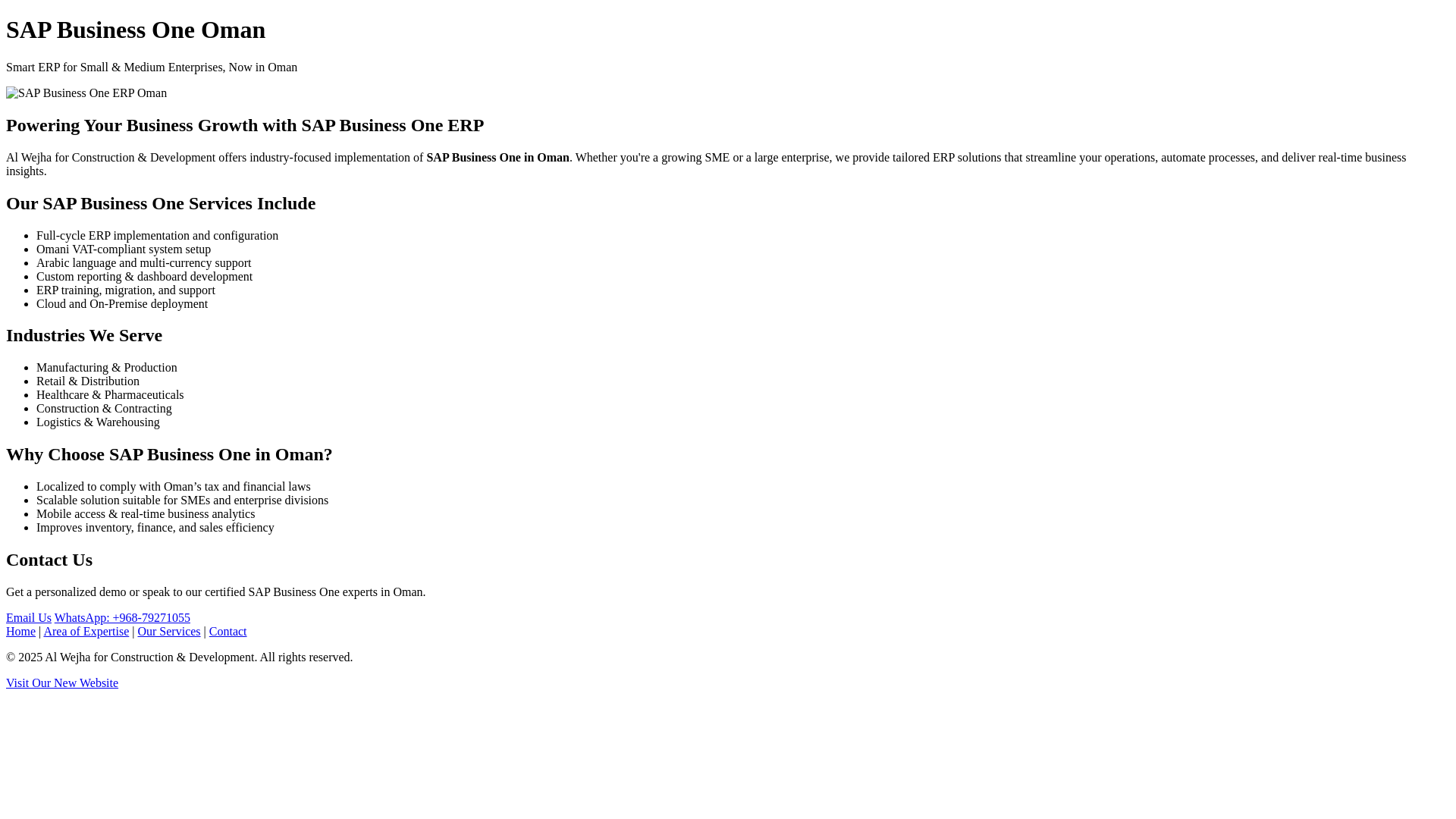 website screenshot of https://sap-business-one.pages.dev/