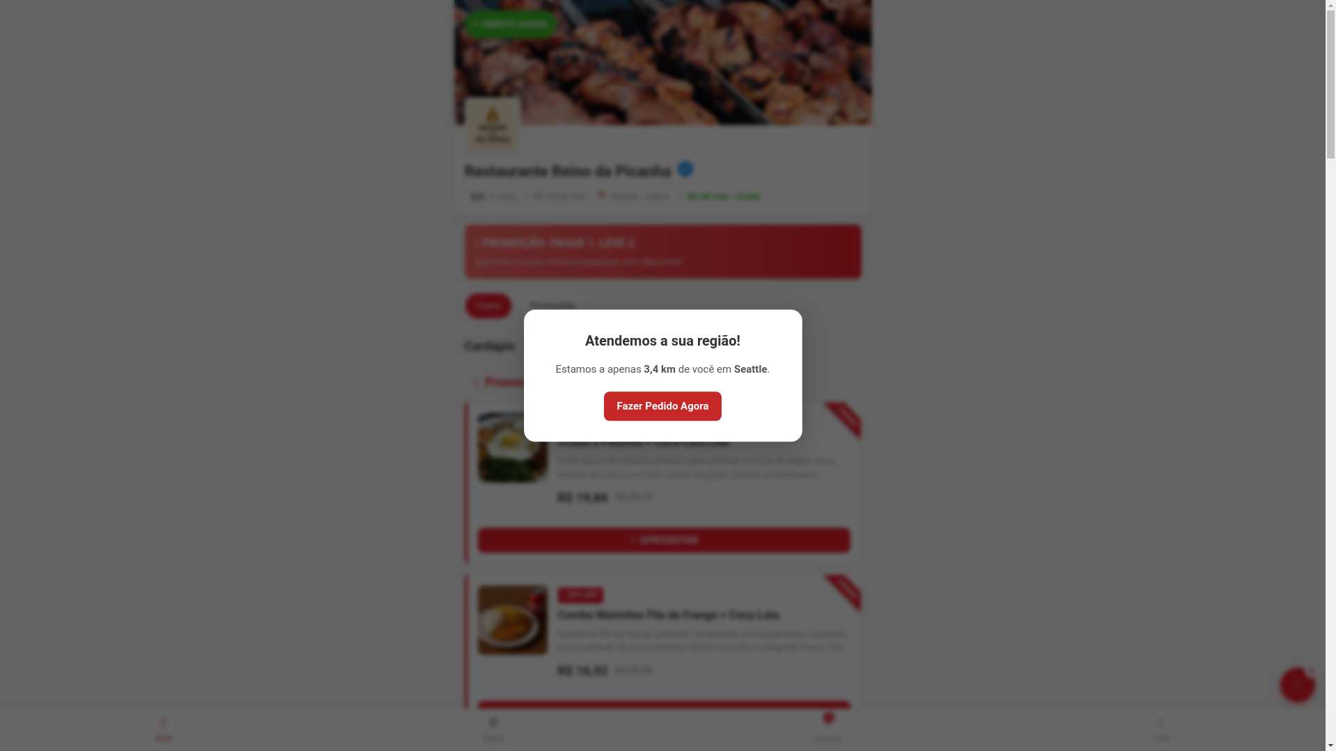 website screenshot of https://restaurantereinodapicanha.shop/