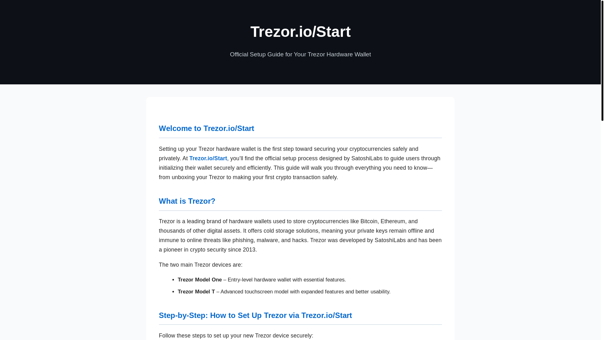 website screenshot of https://view--trezrs--doc.pages.dev/