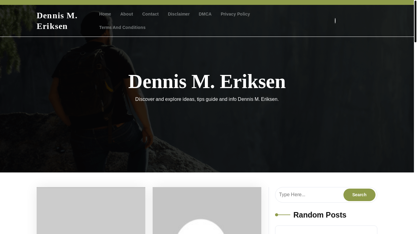 website screenshot of https://denniseriksenm.pages.dev/