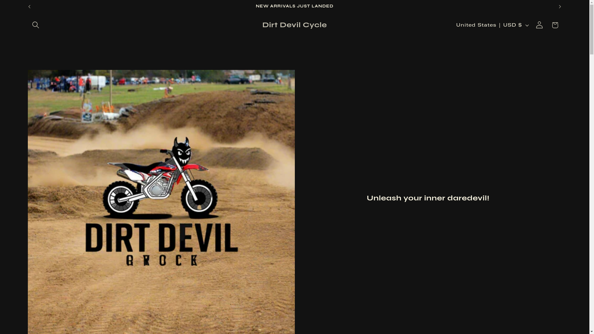 website screenshot of https://dirtdevilcycle.com/