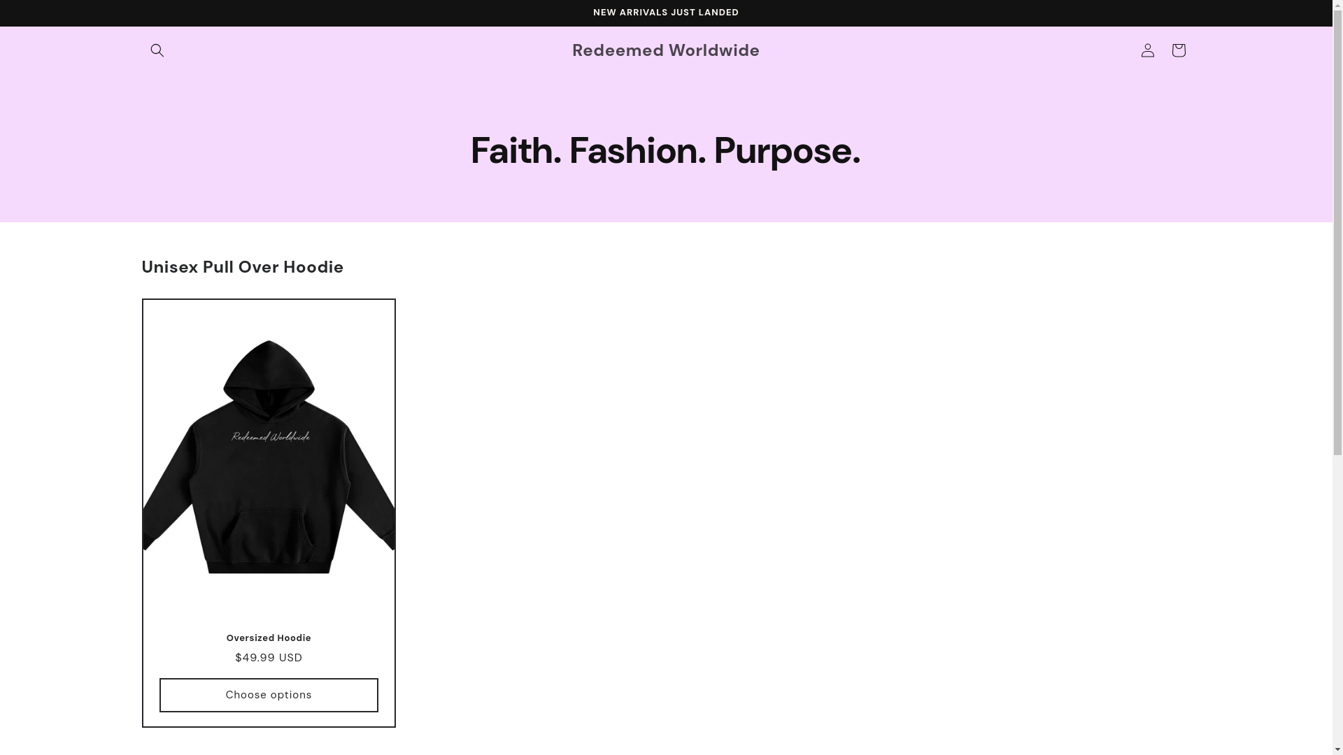 website screenshot of https://redeemedworldwide.org/