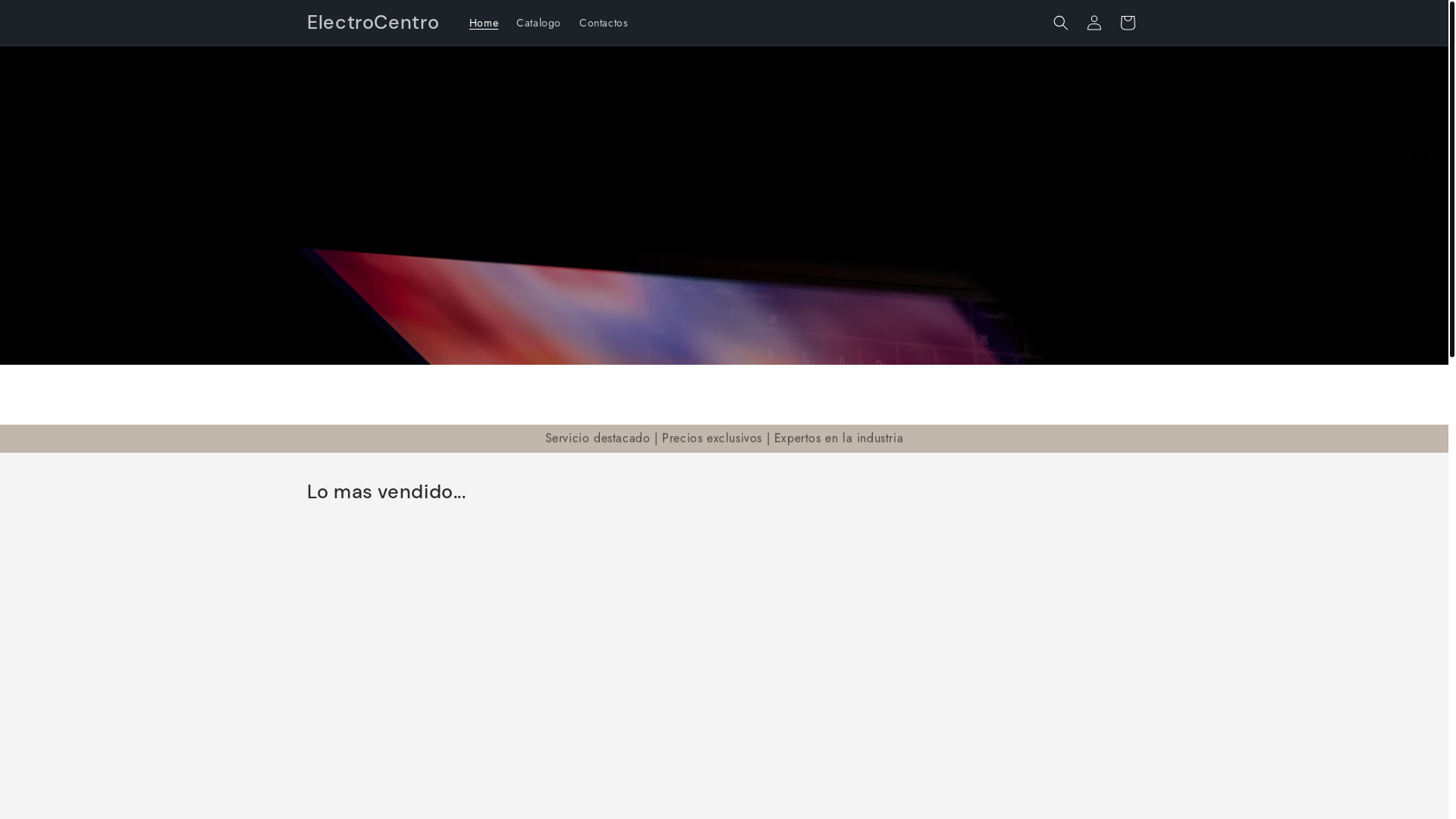 website screenshot of https://electrocentro.store/