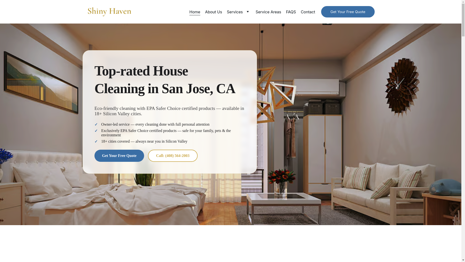 website screenshot of https://shinyhavensj.com/