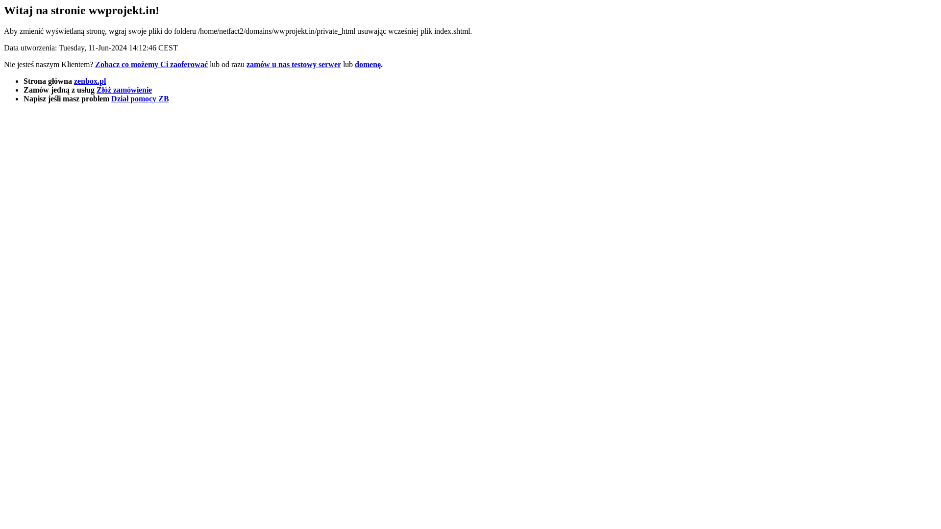 website screenshot of https://wwprojekt.in/