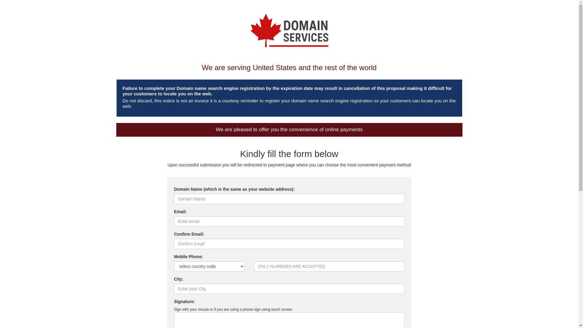 website screenshot of https://noticesettlement.com/