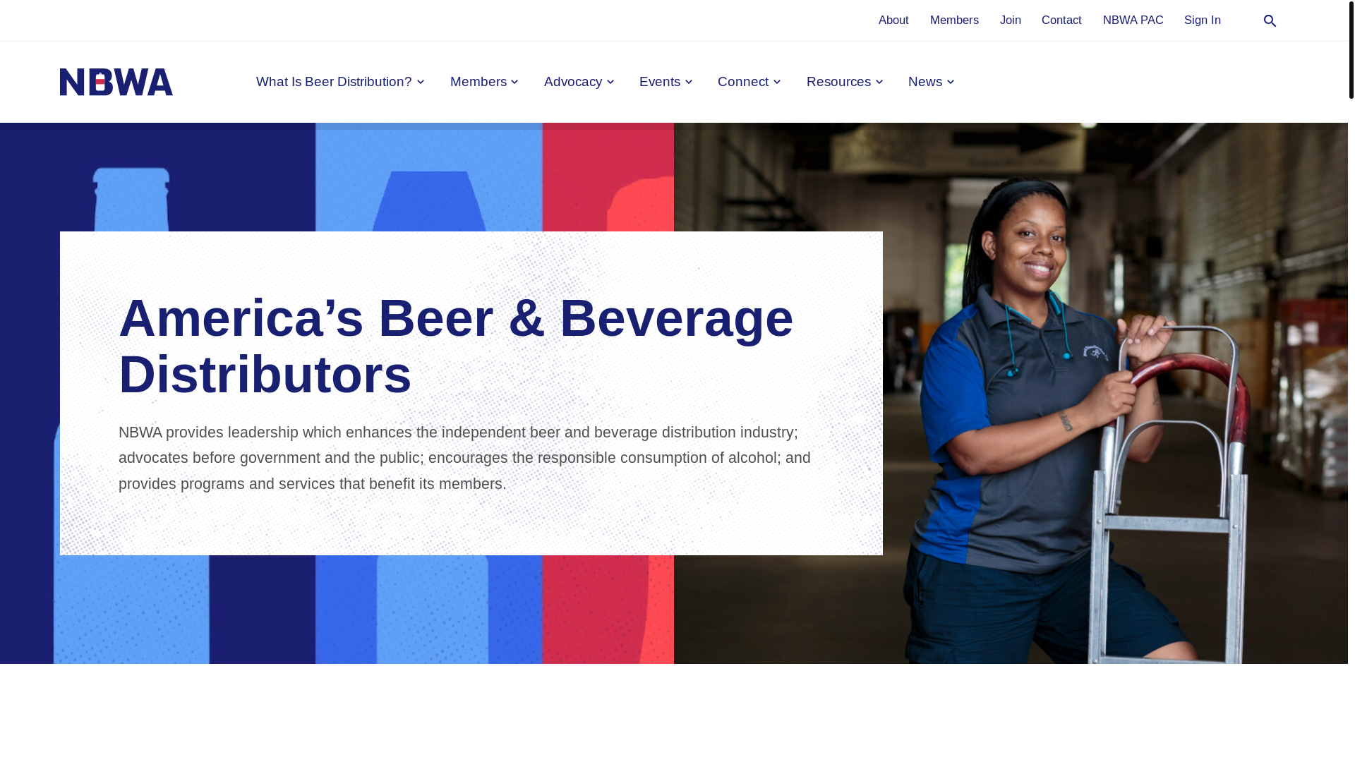 website screenshot of http://www.nbwa.org/