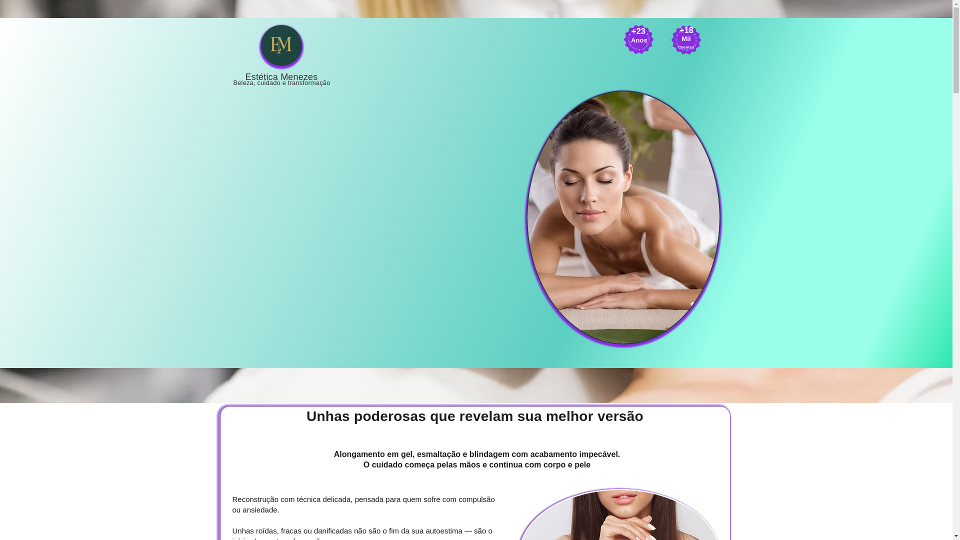 website screenshot of https://esteticamenezes.com/