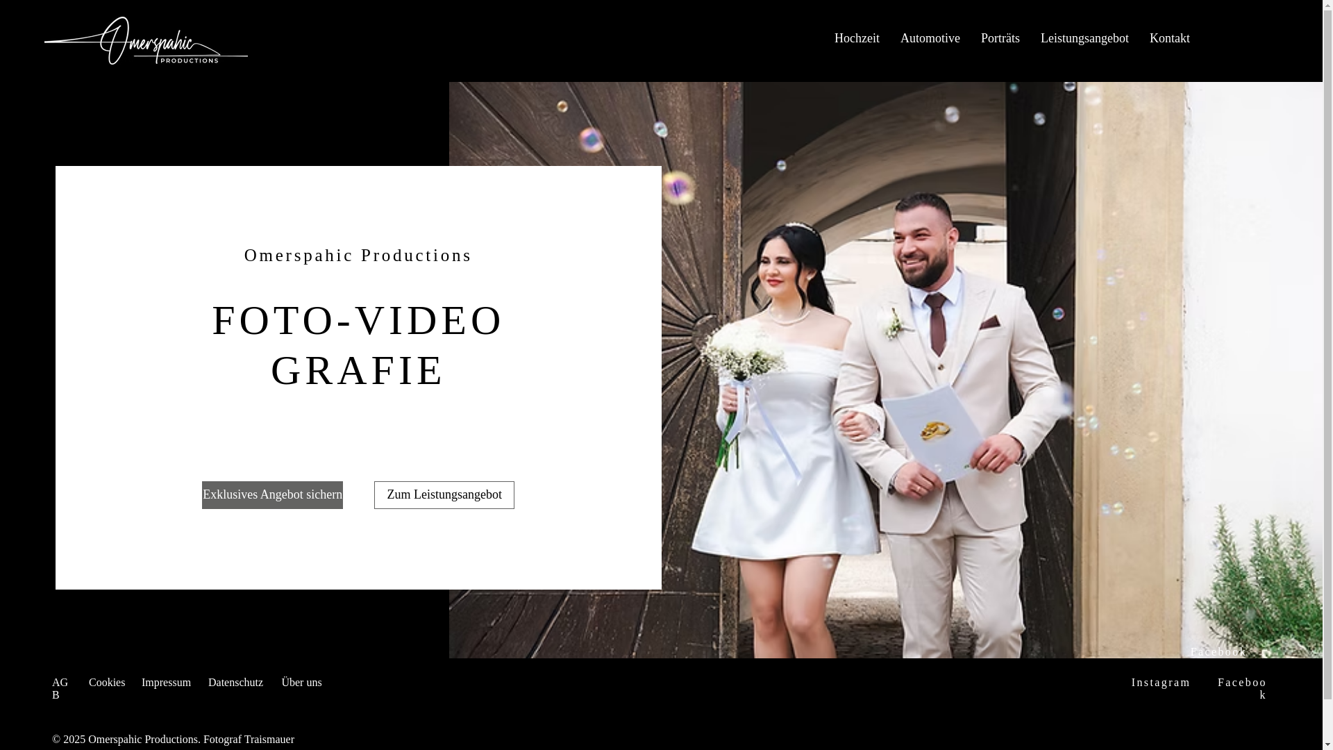 website screenshot of https://omerspahic-productions.at/