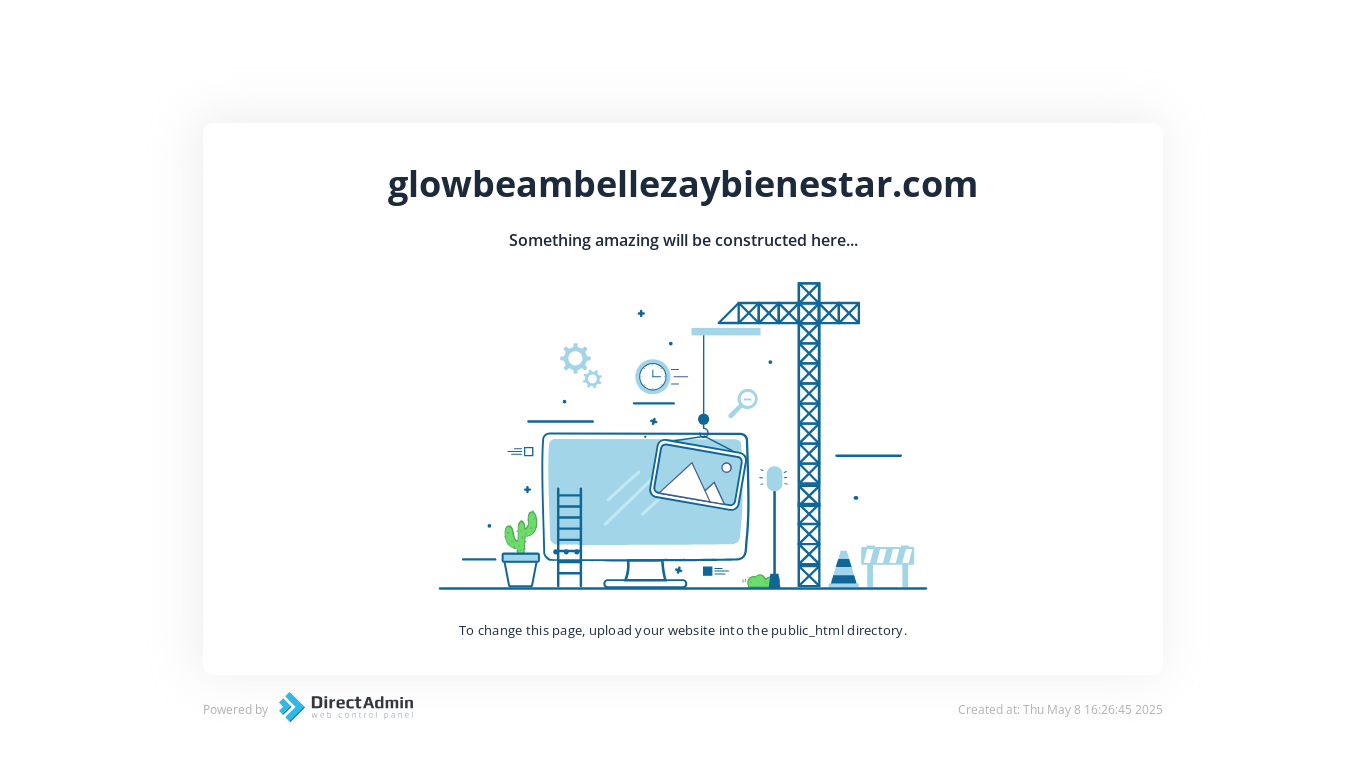 website screenshot of https://glowbeambellezaybienestar.com/