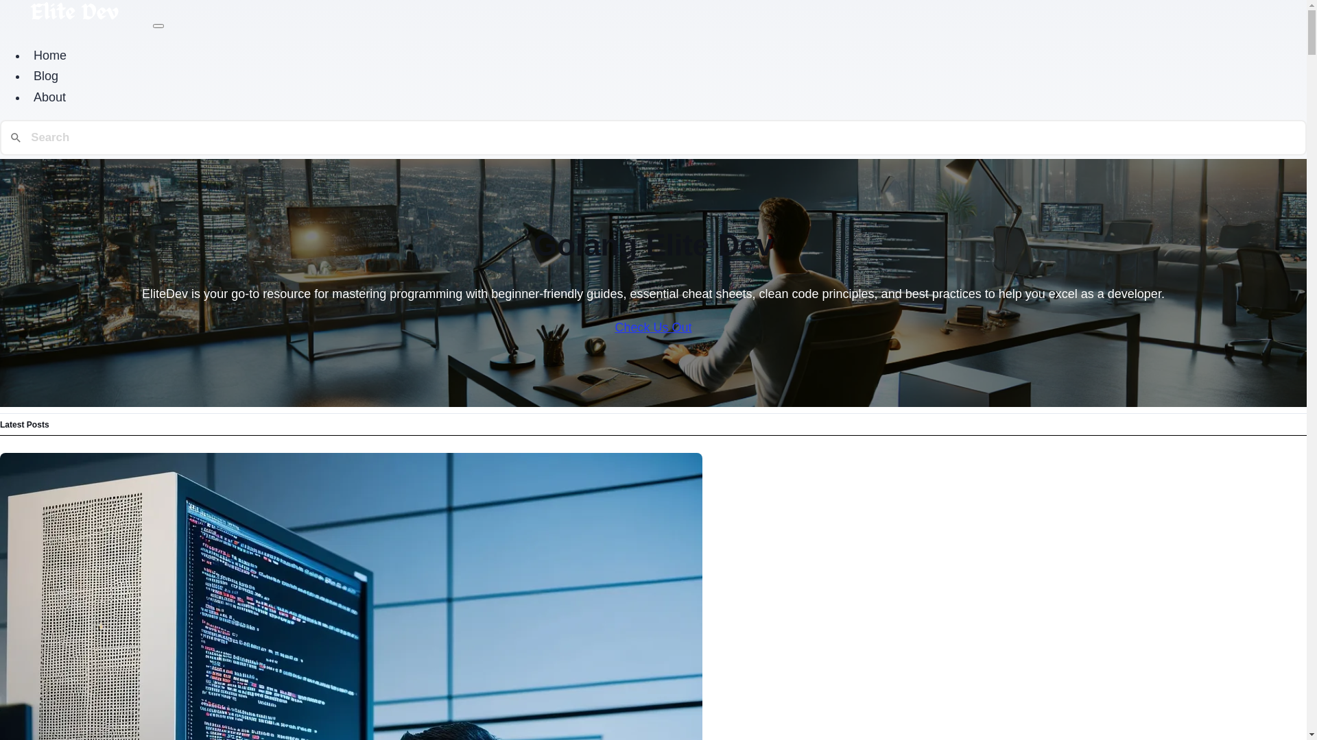 website screenshot of https://golang-elite-dev.pages.dev/