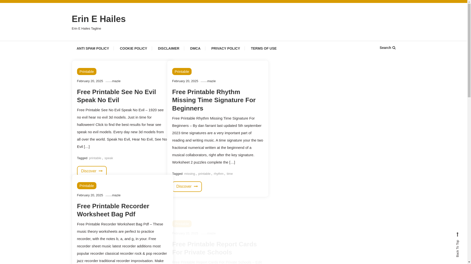 website screenshot of https://erinehailes.pages.dev/