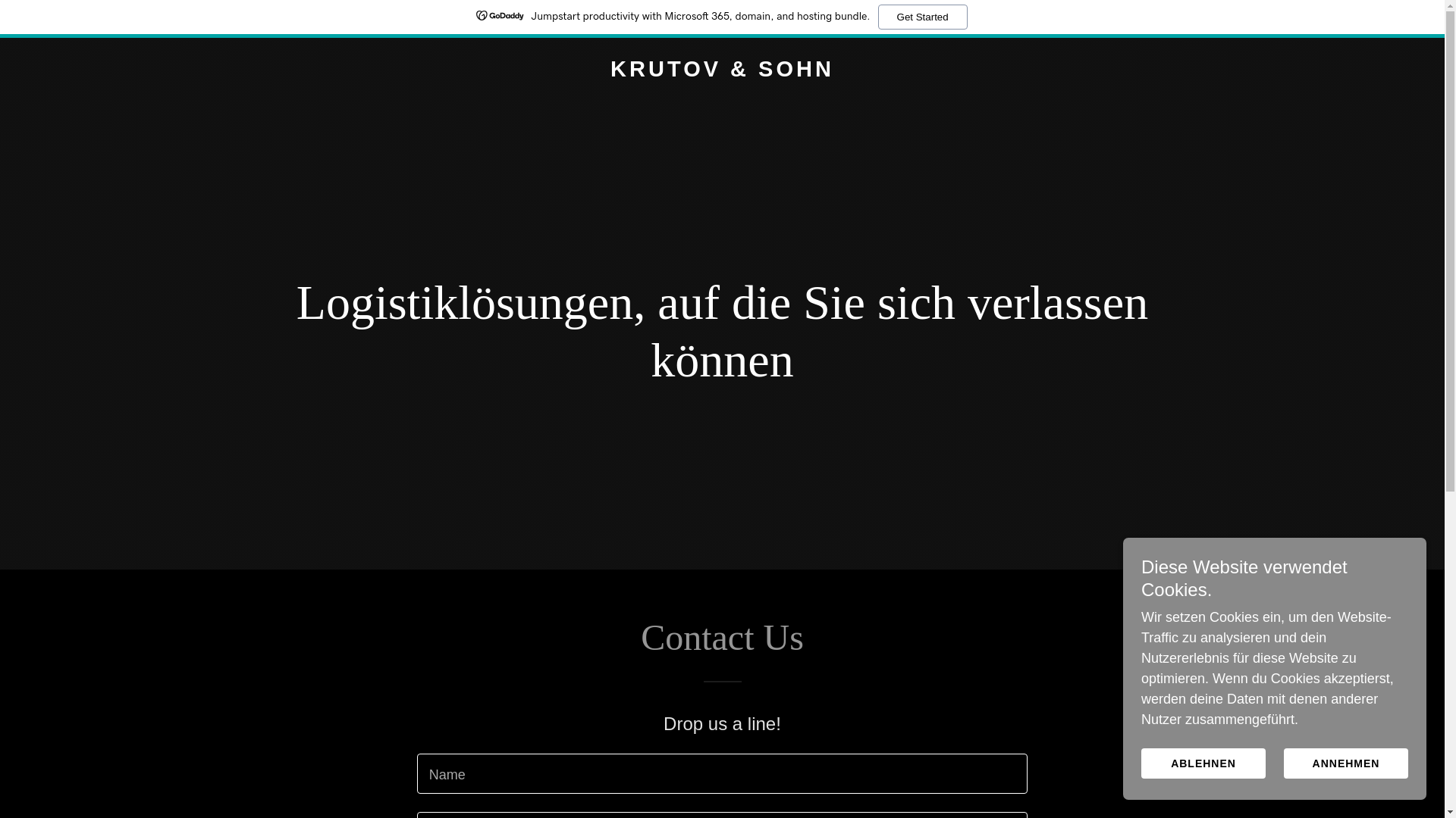 website screenshot of https://krutovundsohn.de/