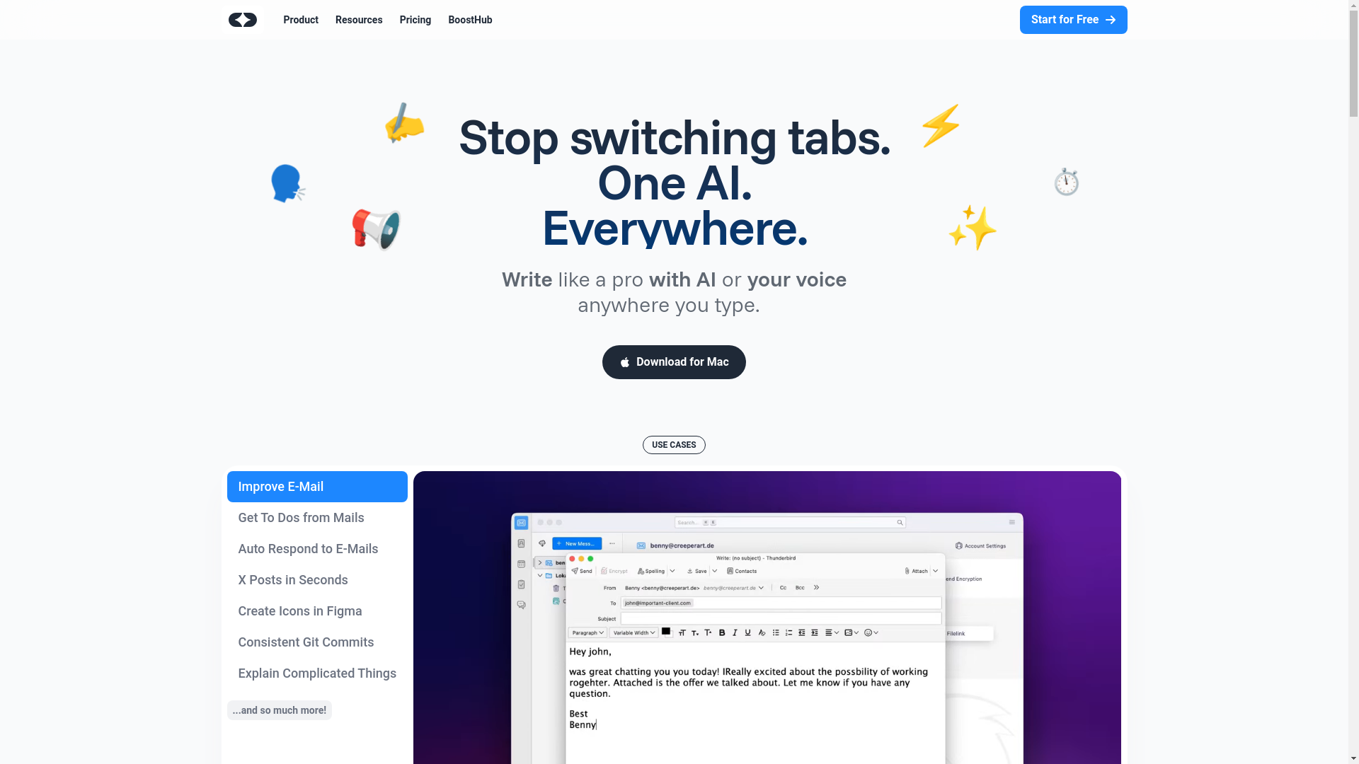 website screenshot of https://typeboost.xyz/