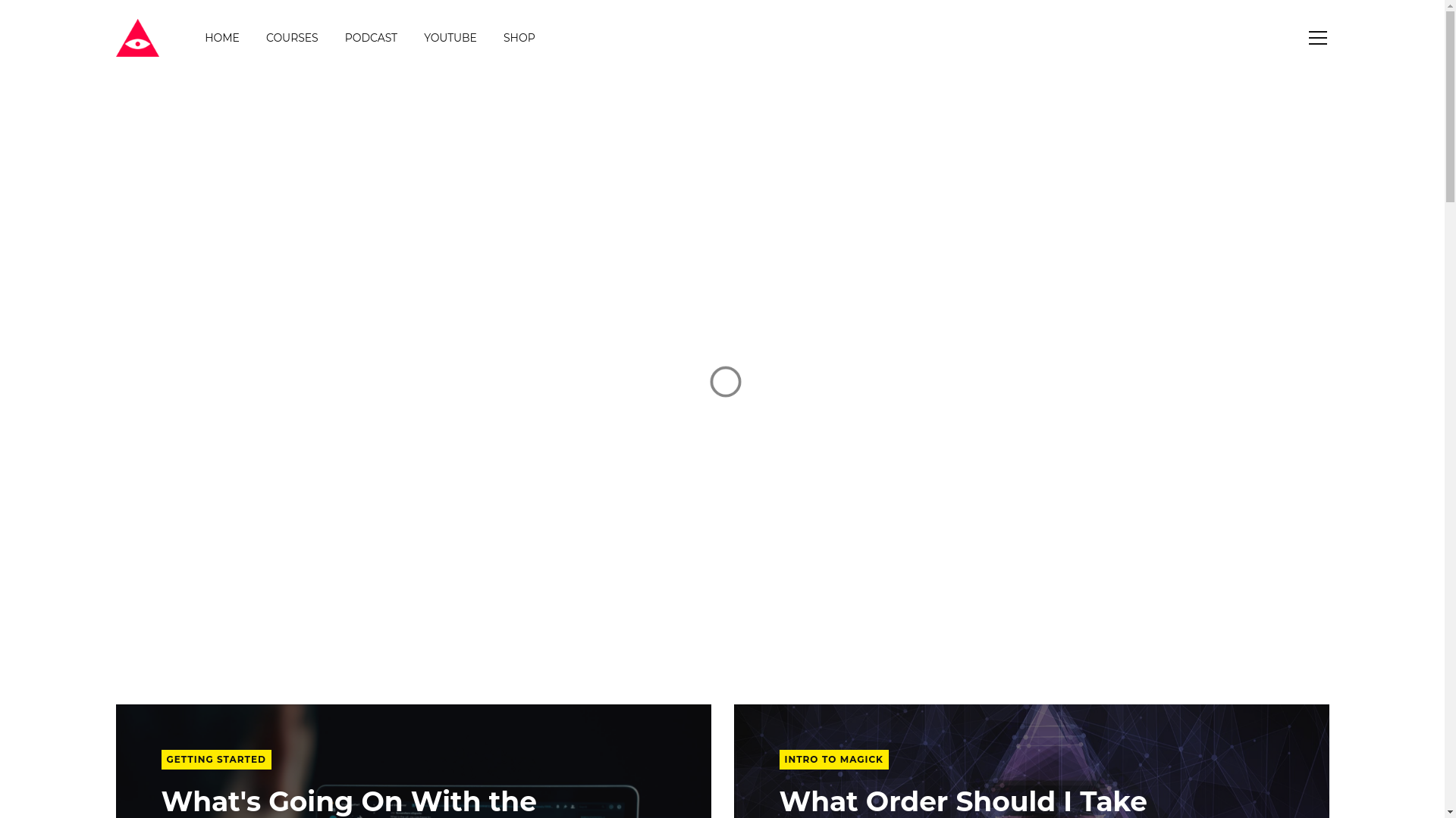 website screenshot of https://blog-magick-me.pages.dev/