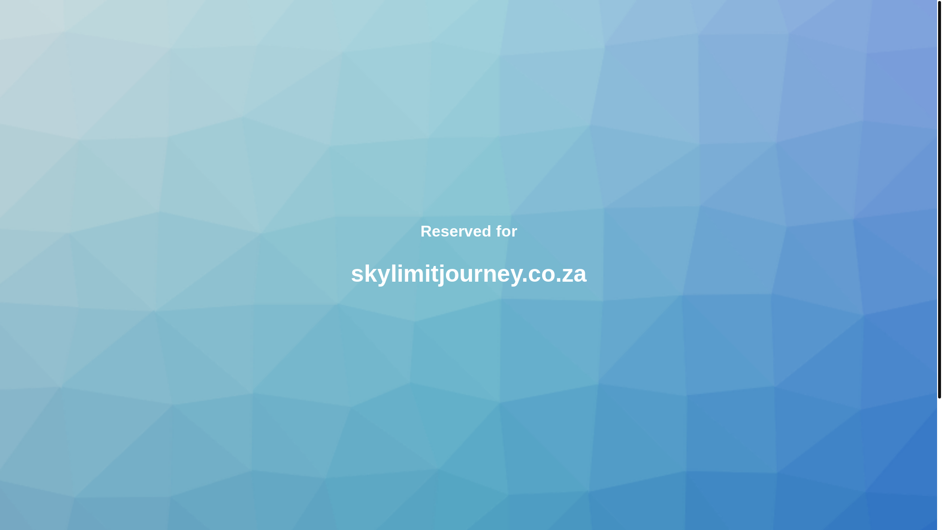 website screenshot of https://skylimitjourney.co.za/