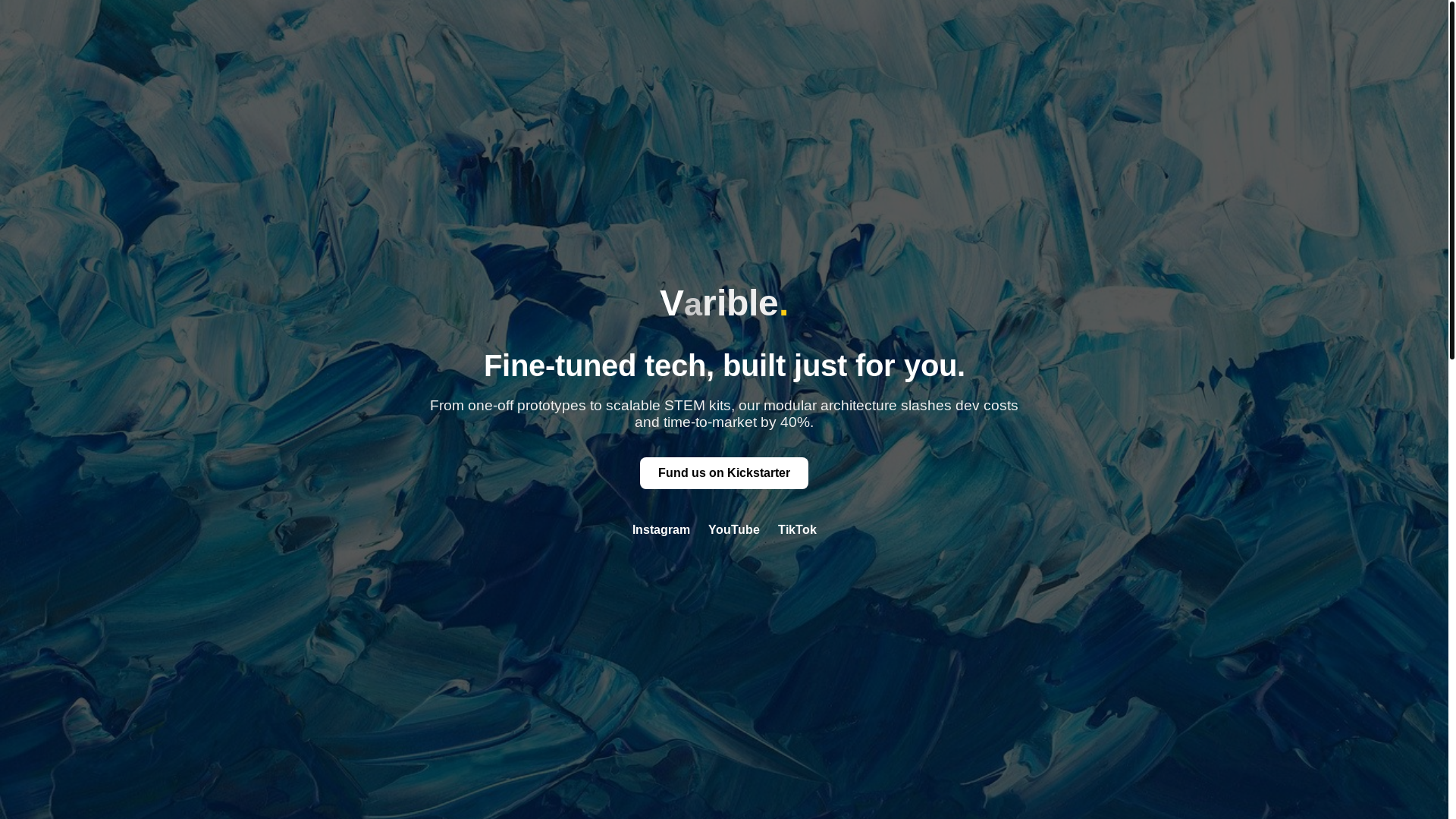 website screenshot of https://varible.net/