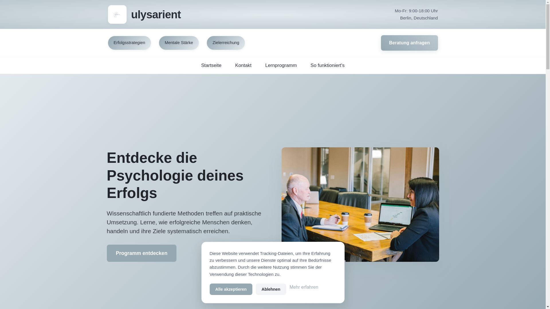 website screenshot of https://ulysarient.sbs/