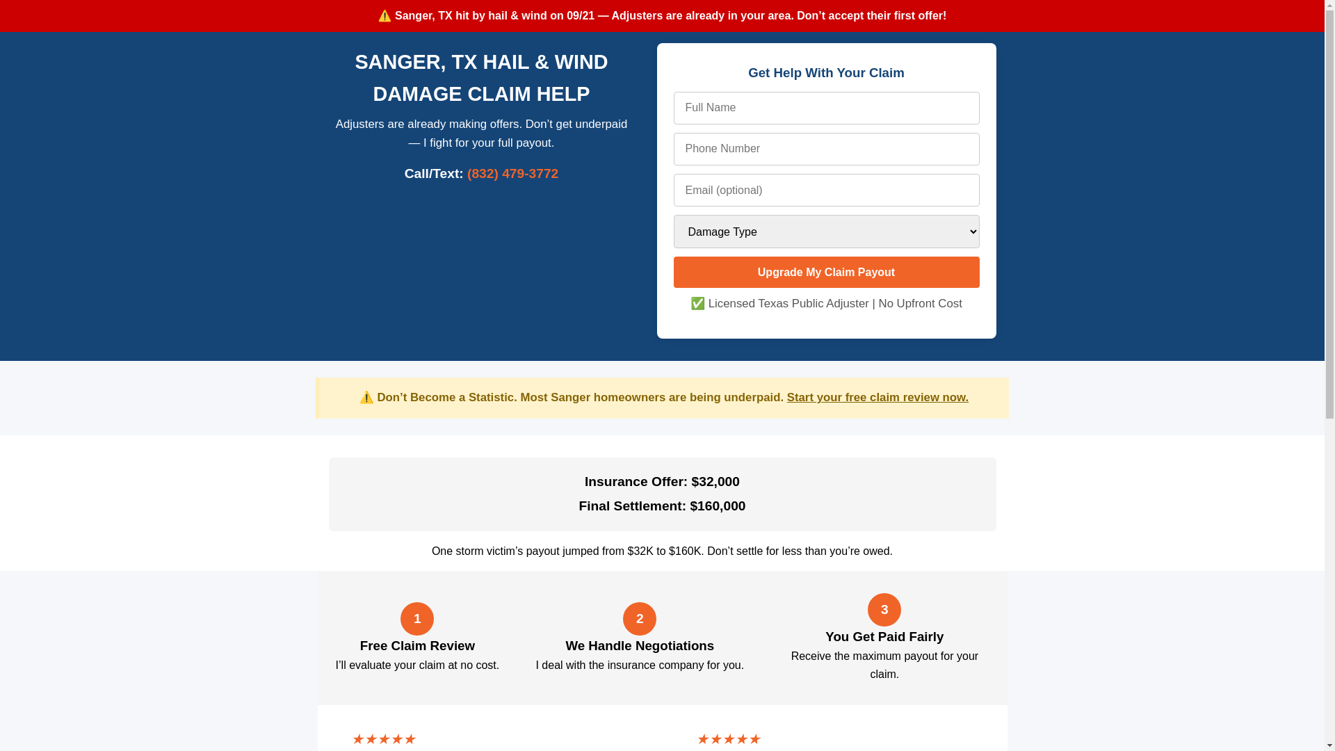 website screenshot of https://publicadjustersteve.pages.dev/