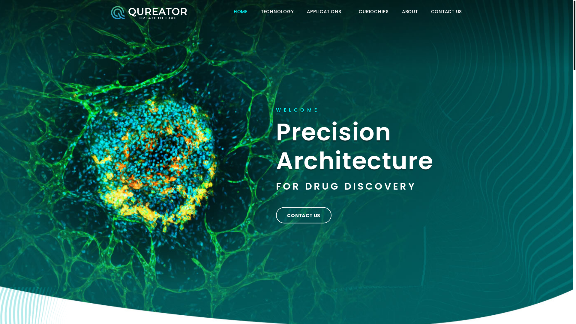 website screenshot of https://qureator.com/