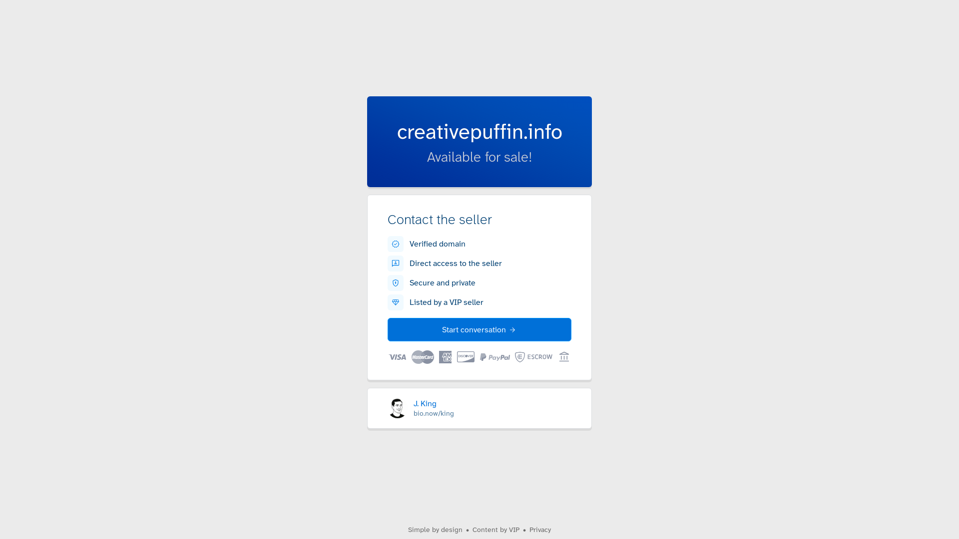website screenshot of https://creativepuffin.info/