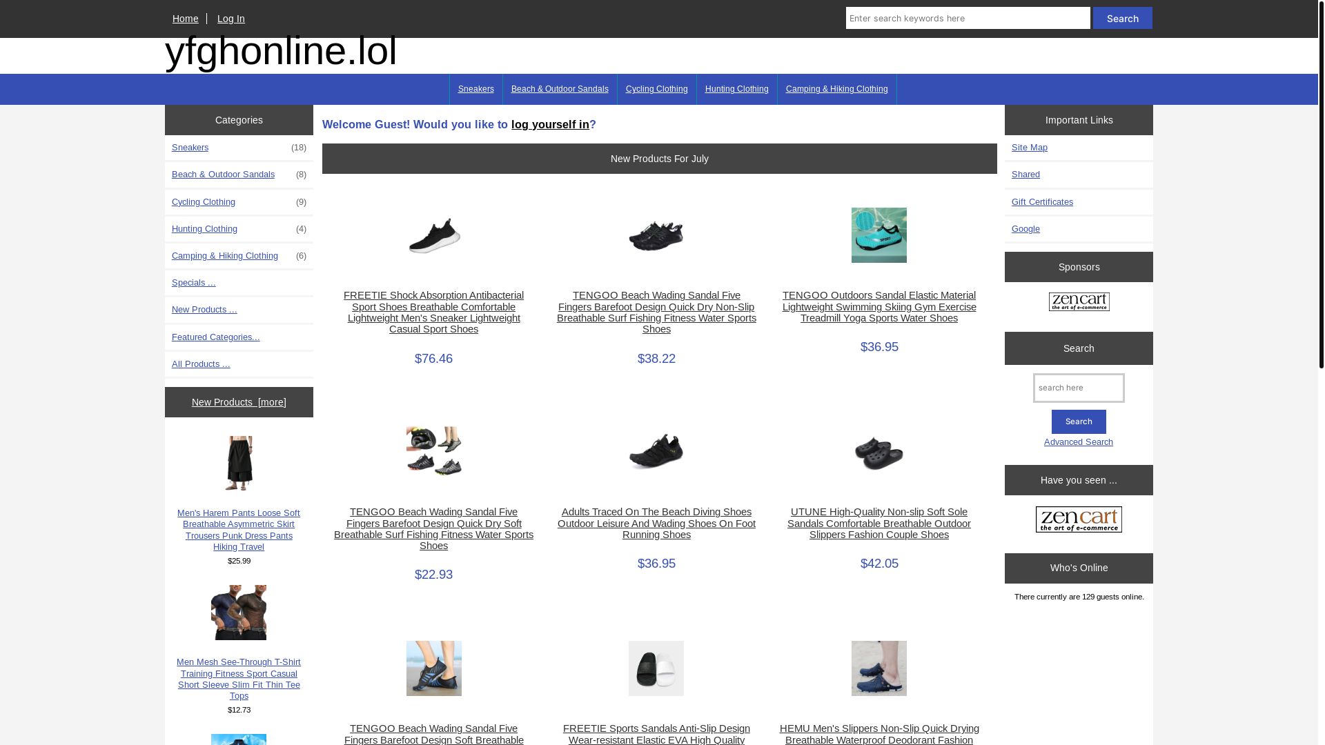 website screenshot of https://yfghonline.lol/