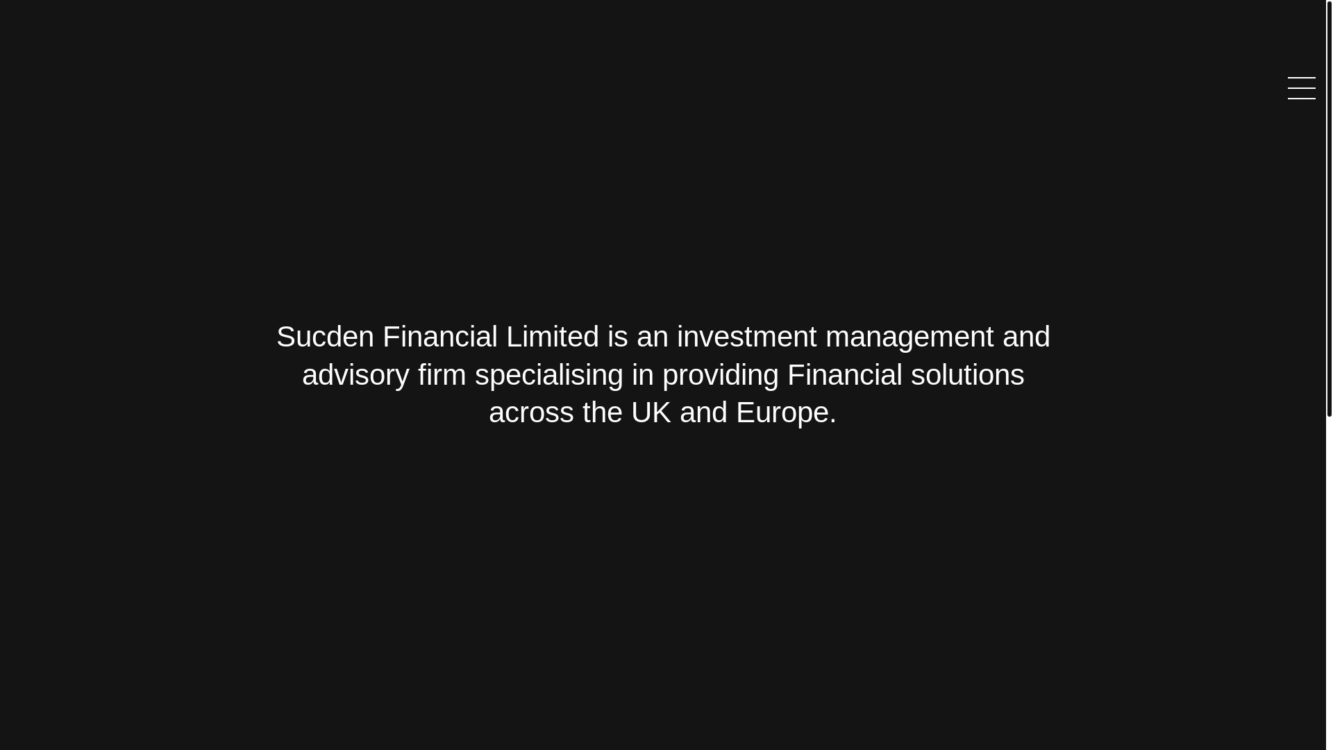 website screenshot of https://sucdensfinancialltd.com/